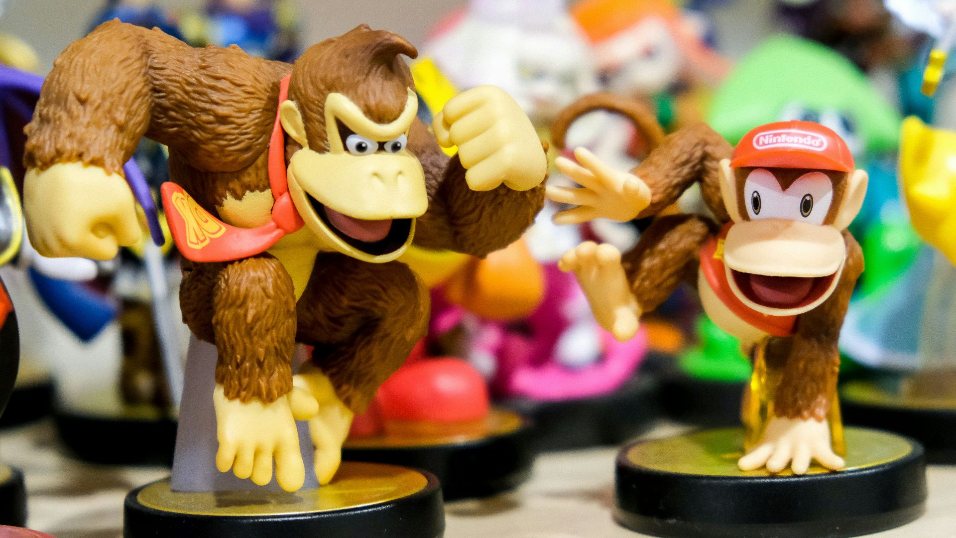Donkey Kong vinyl figure on table