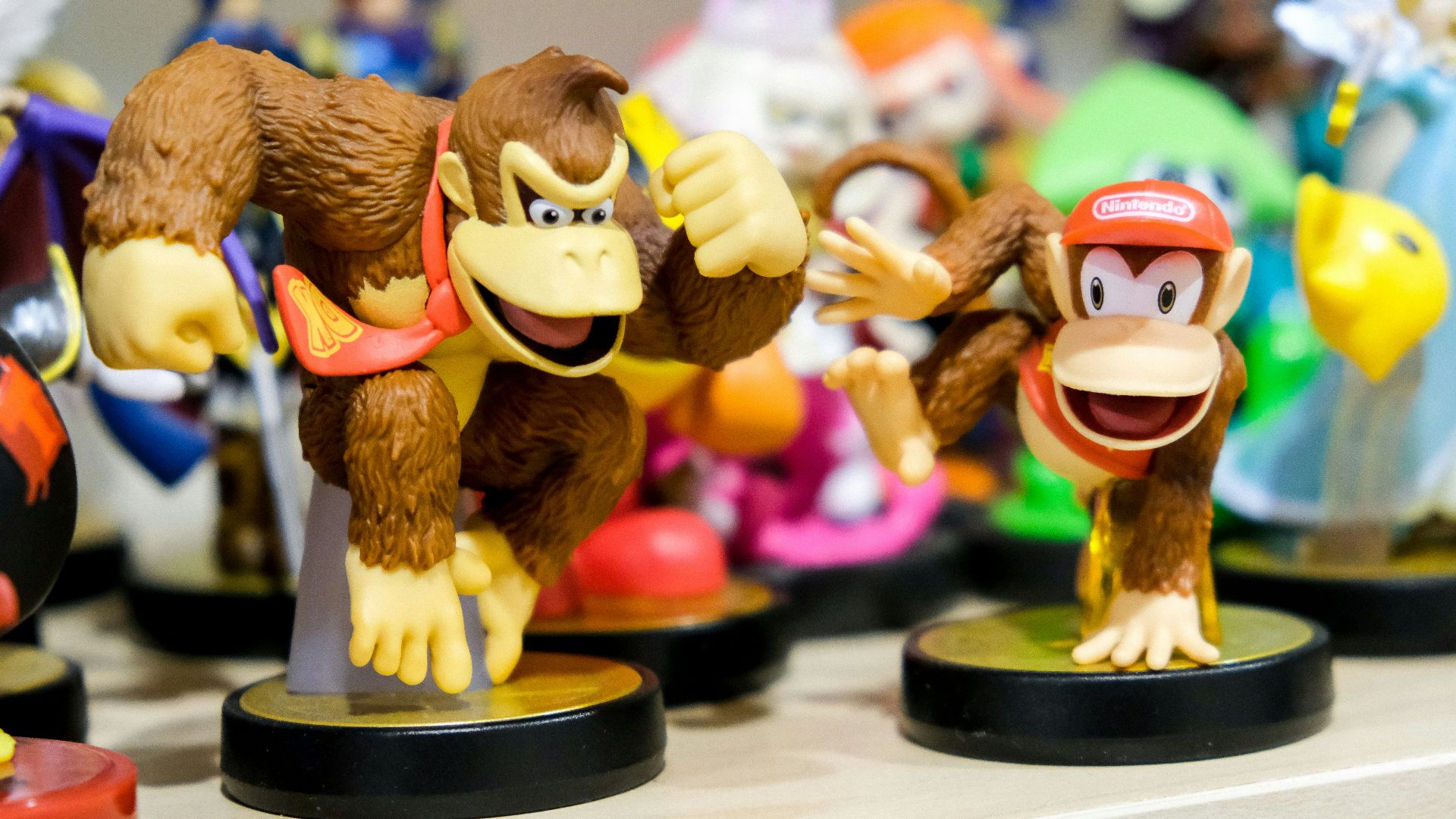 Donkey Kong vinyl figure on table