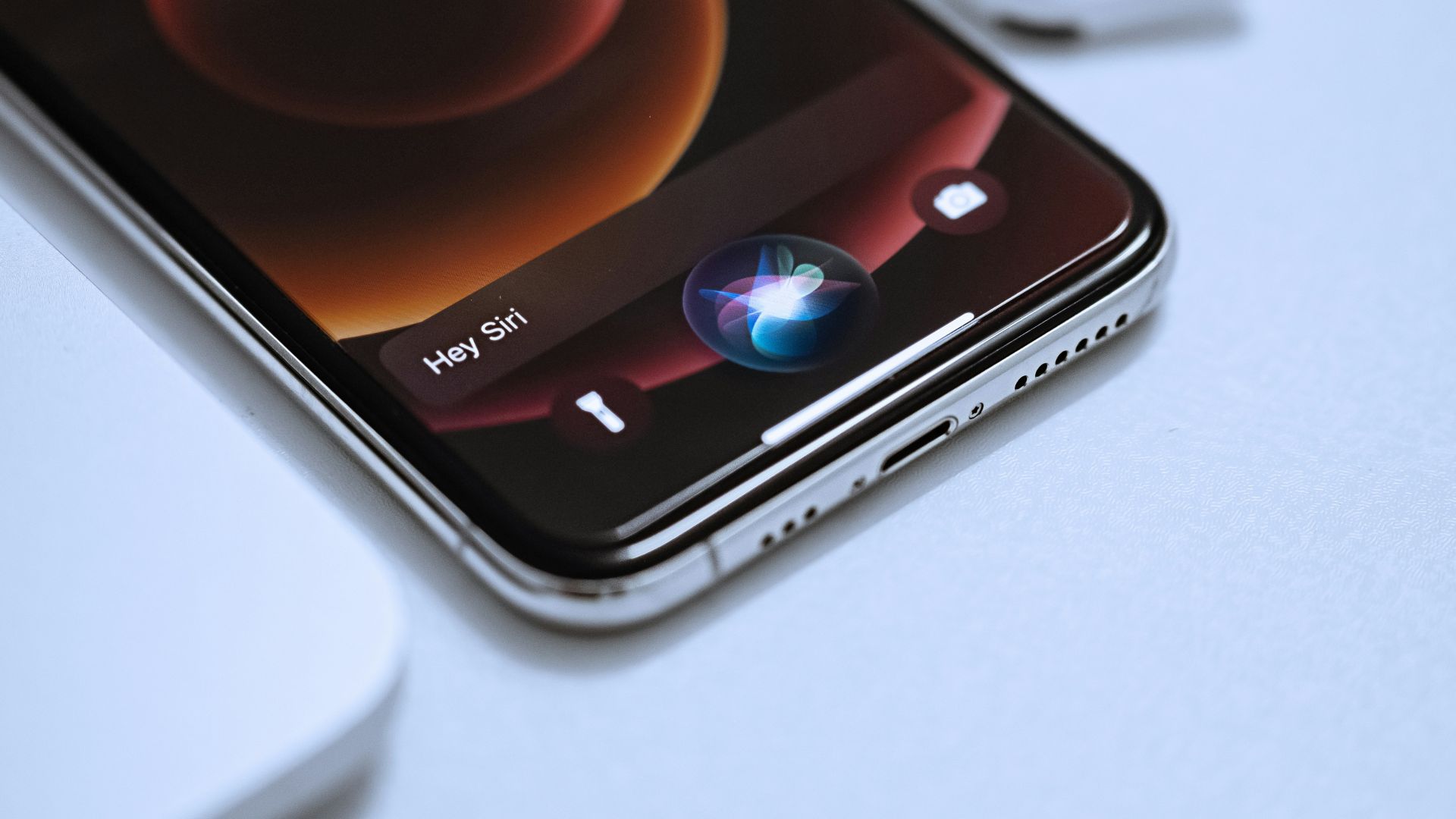 black android smartphone on white table