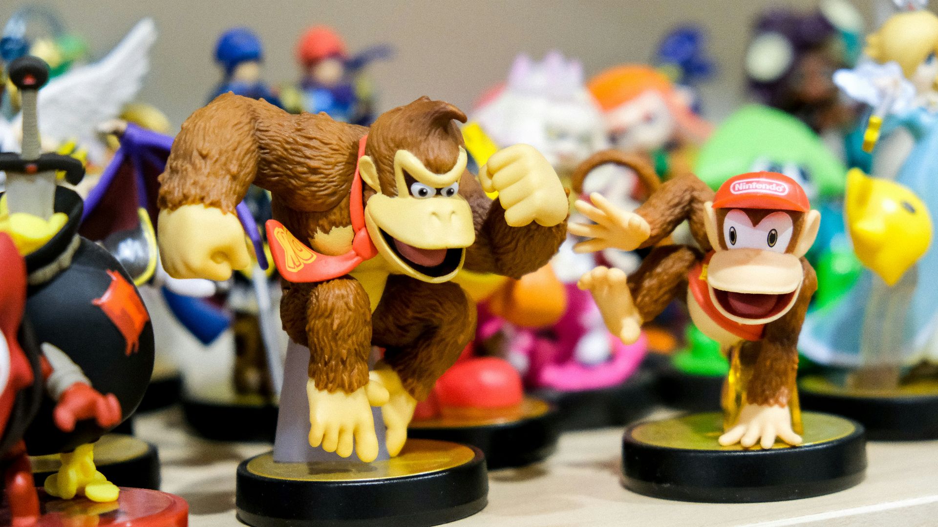 Donkey Kong vinyl figure on table