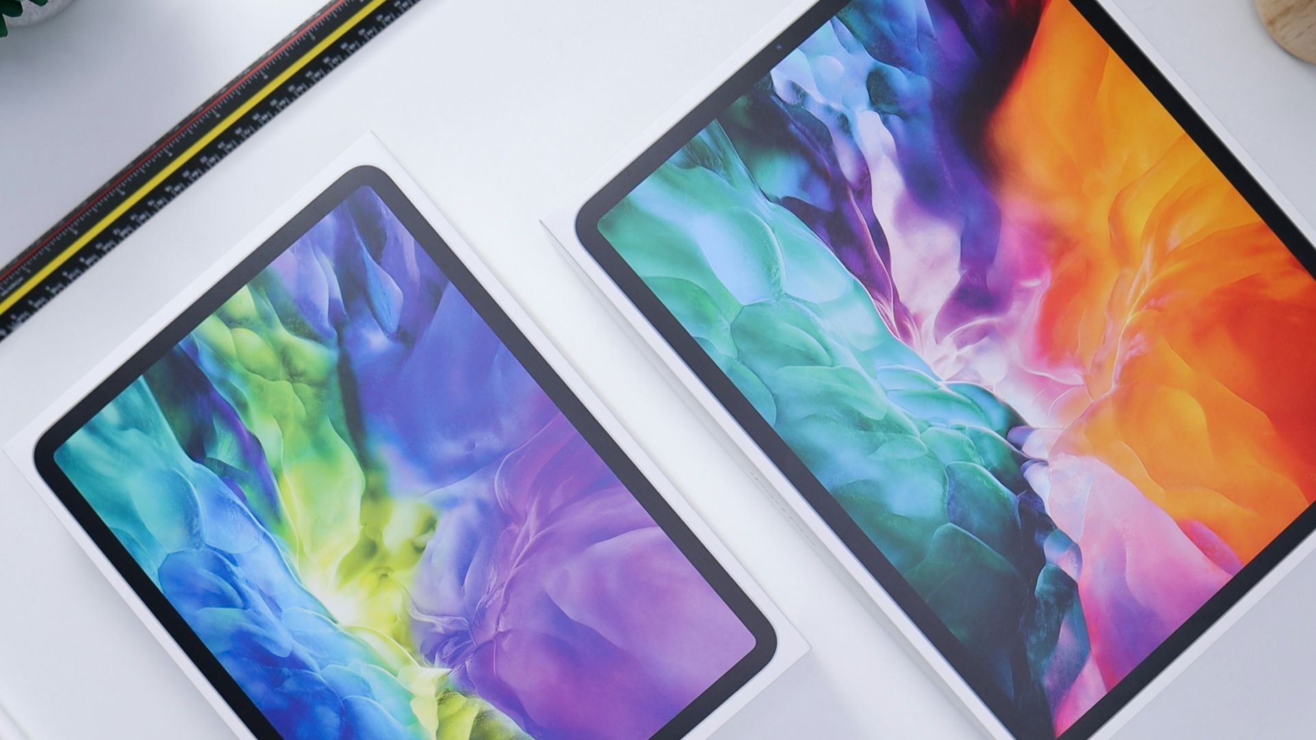 blue green and yellow abstract painting