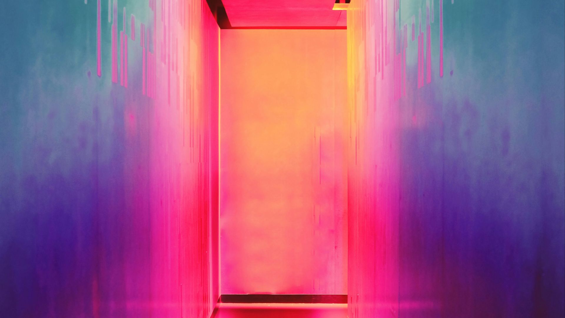 multicolored hallway