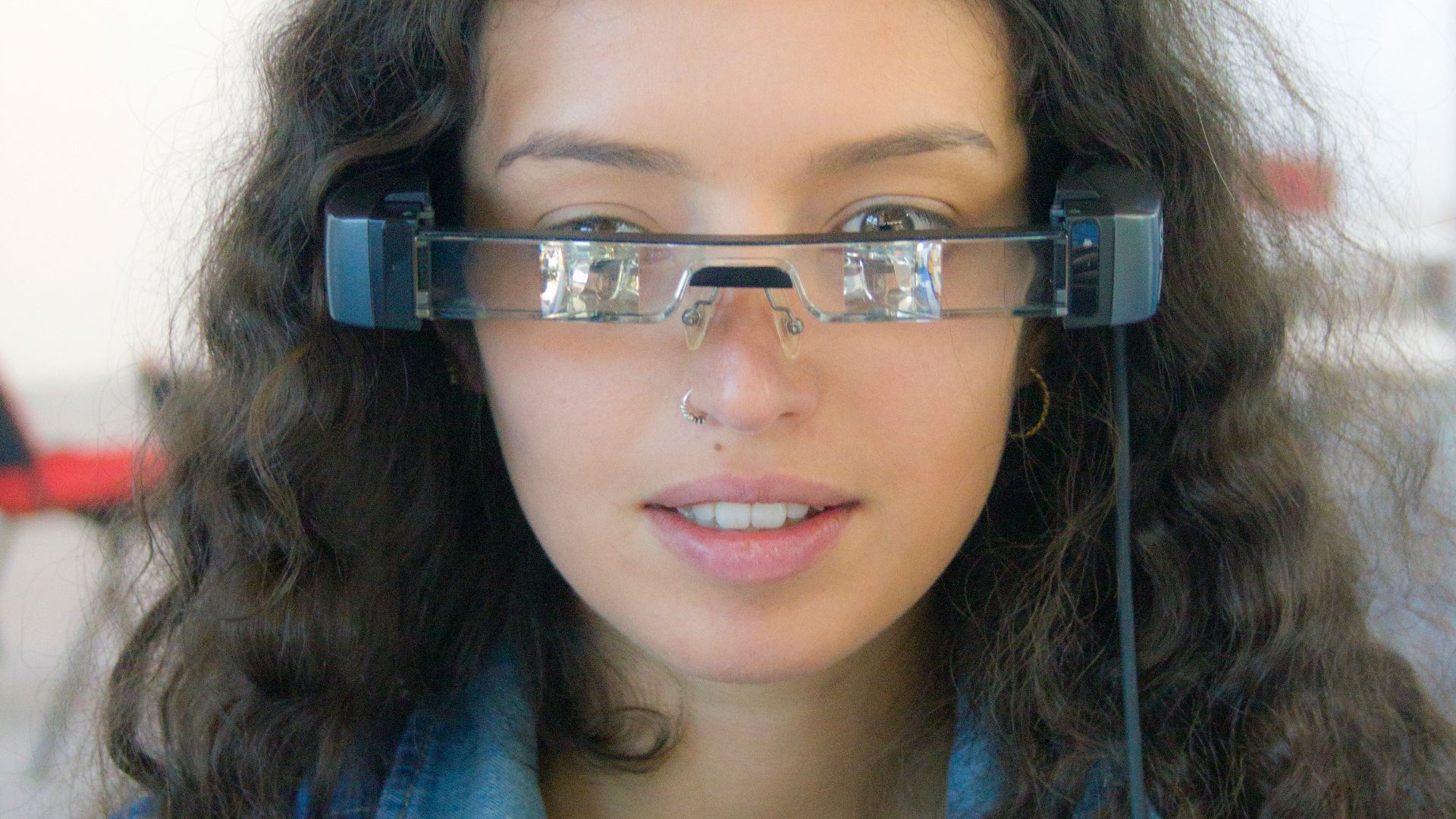 a person wearing glasses