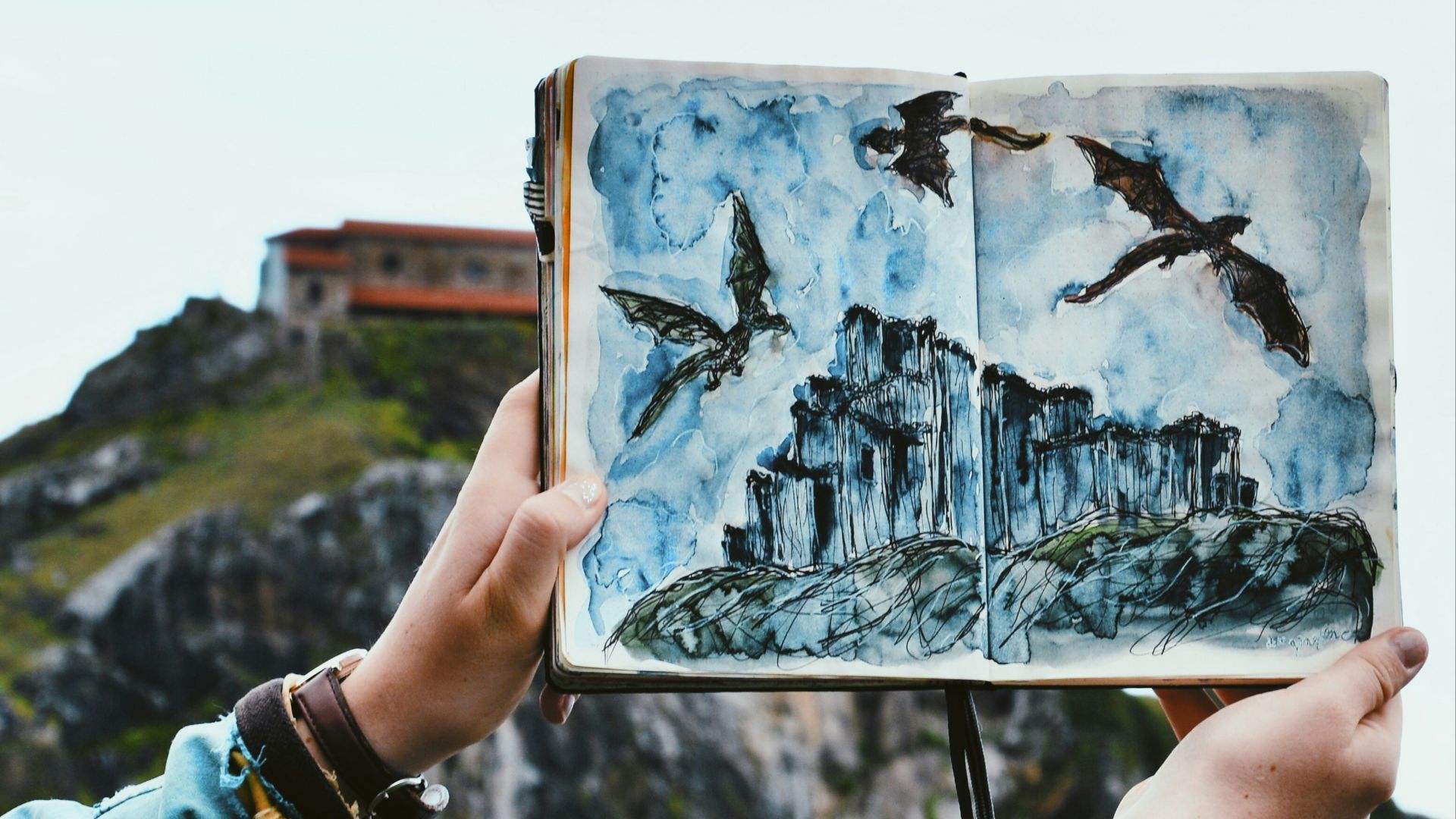 shallow focus photo of person holding book/