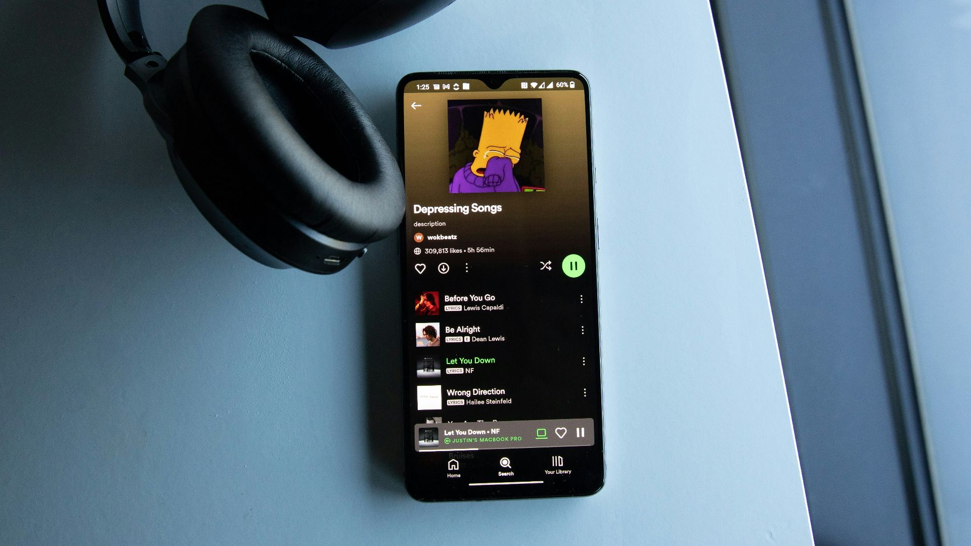 a phone with a charger