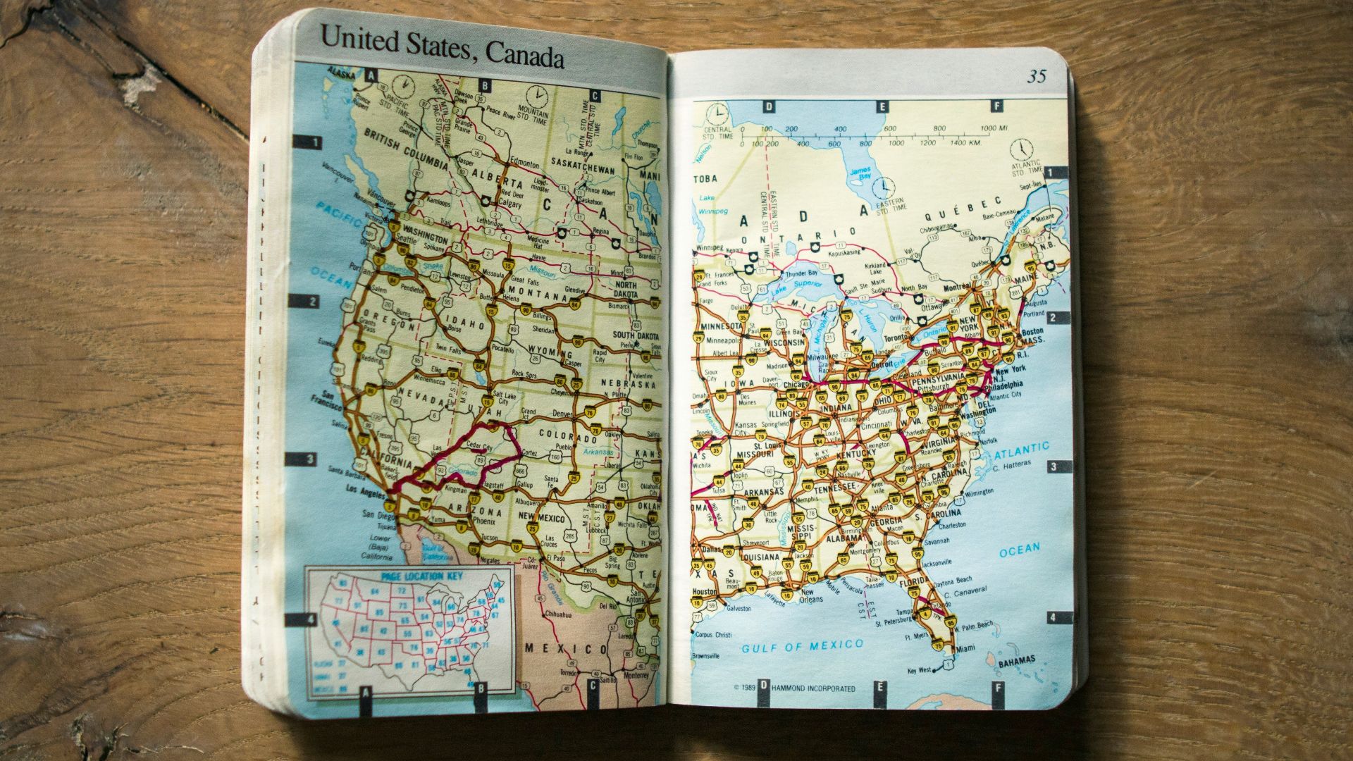 politician map on brown wooden surface