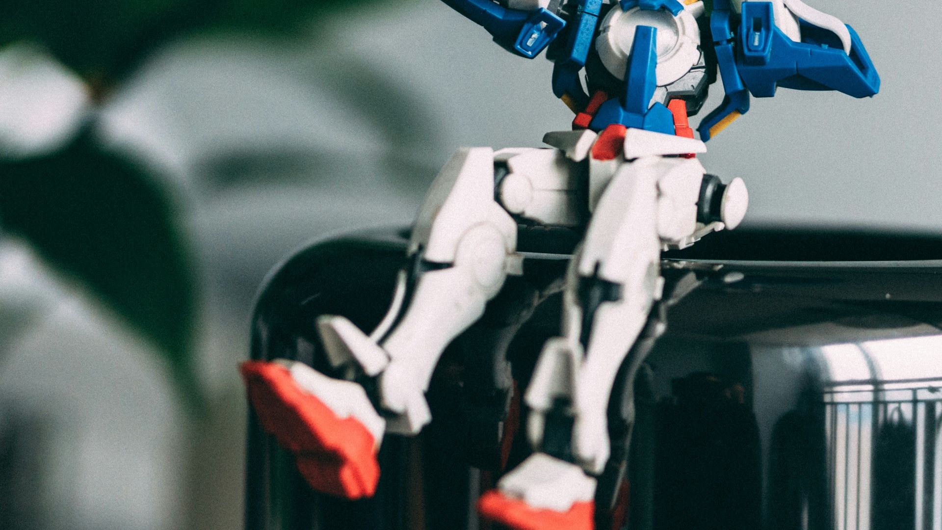 Gundam action figure on