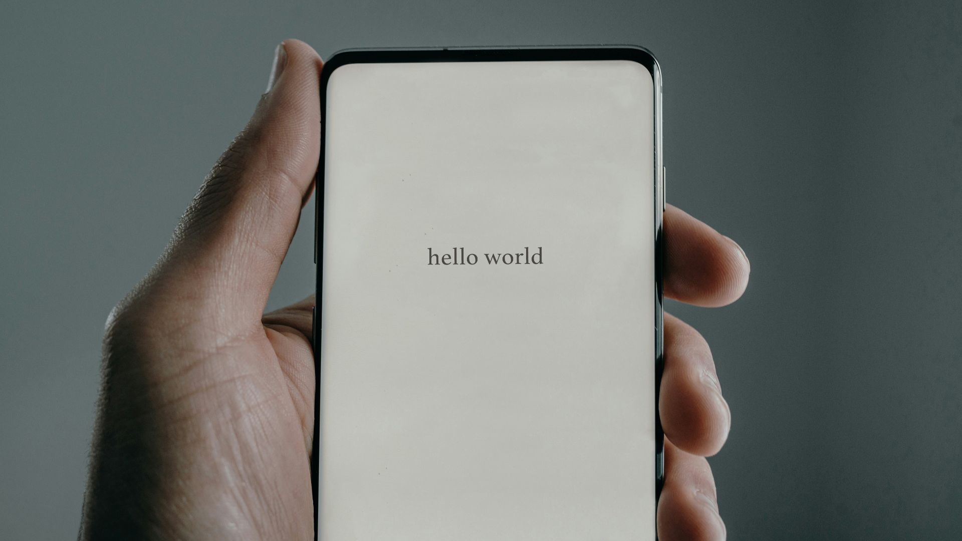 a person holding a cell phone in their hand