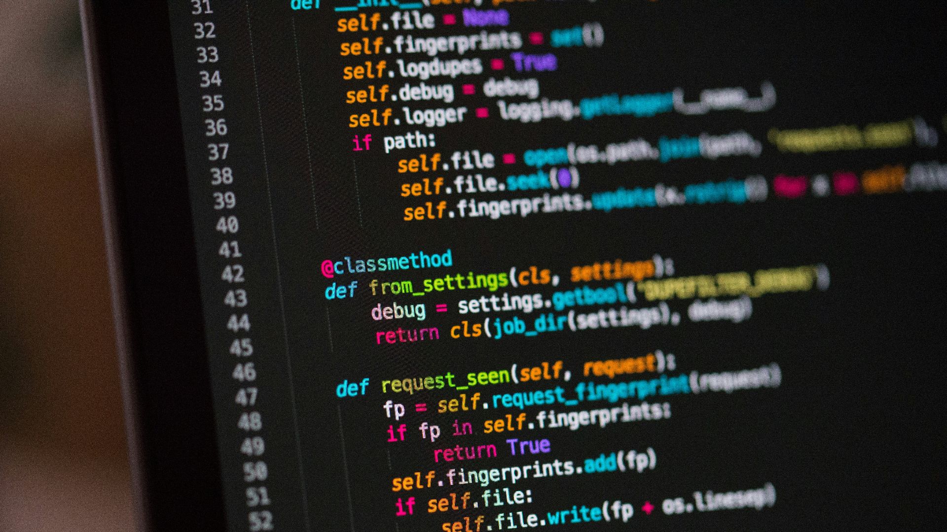 a computer screen with a bunch of code on it