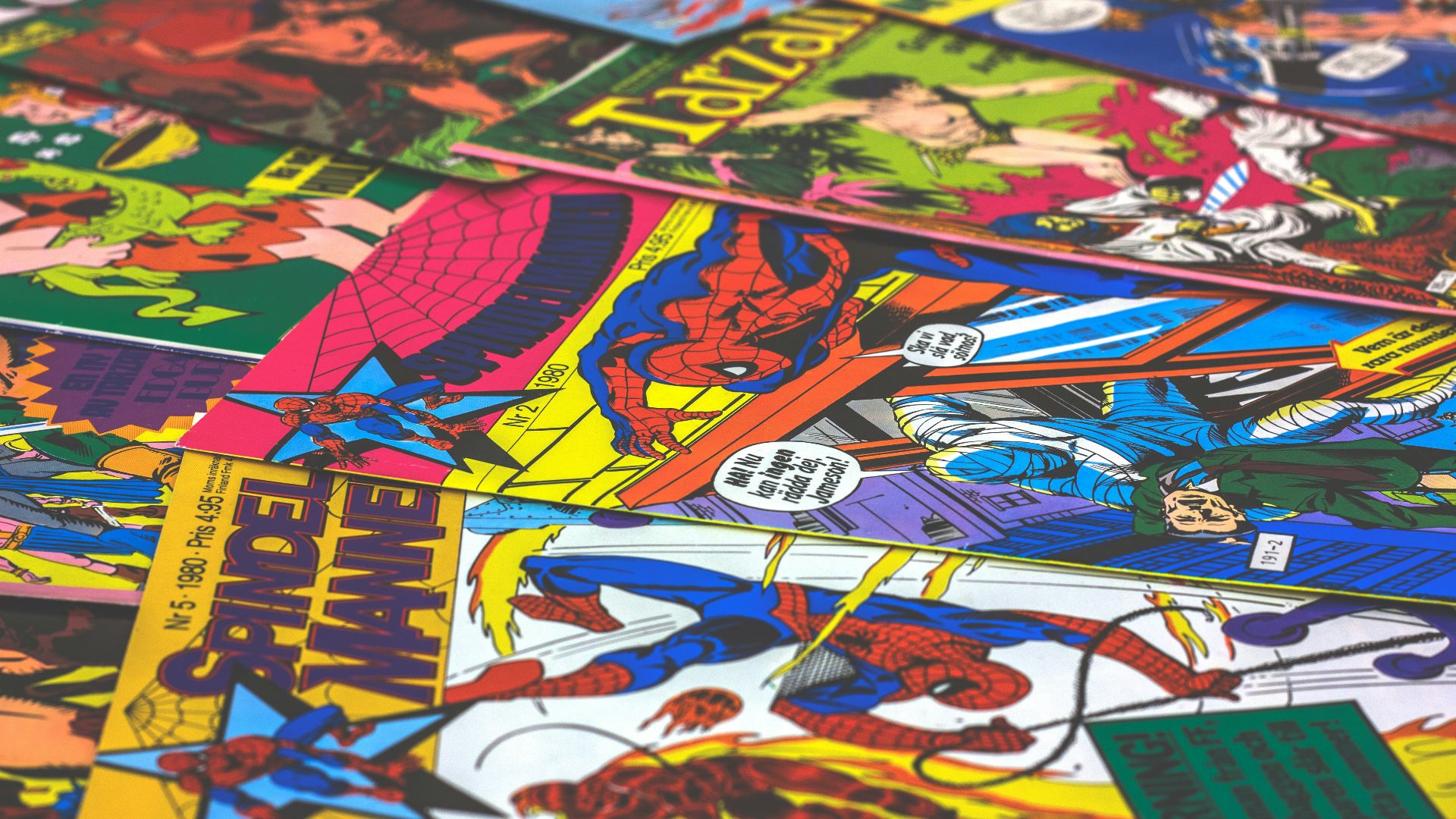 blue yellow and red abstract painting