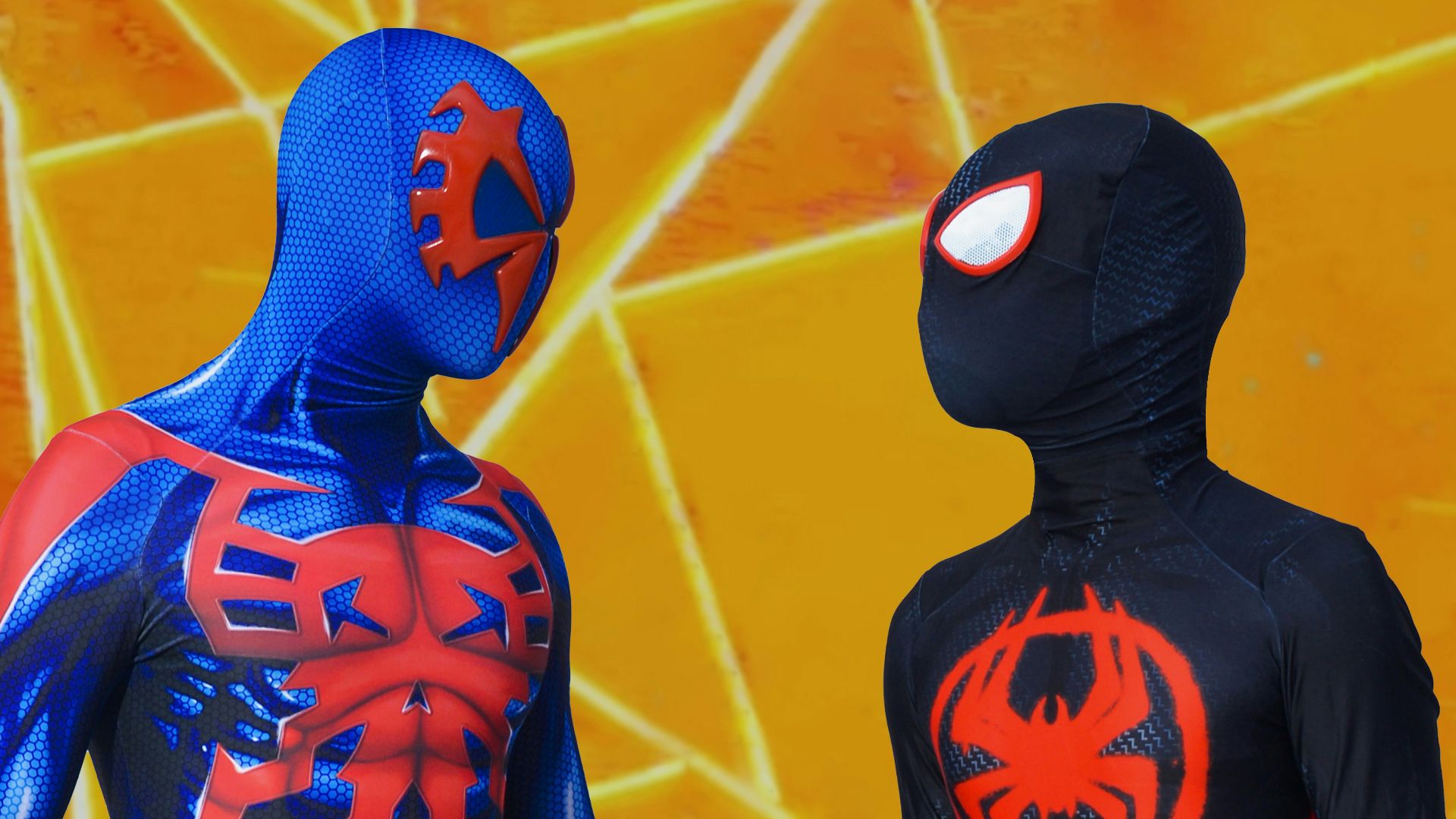 a couple of men standing next to each other