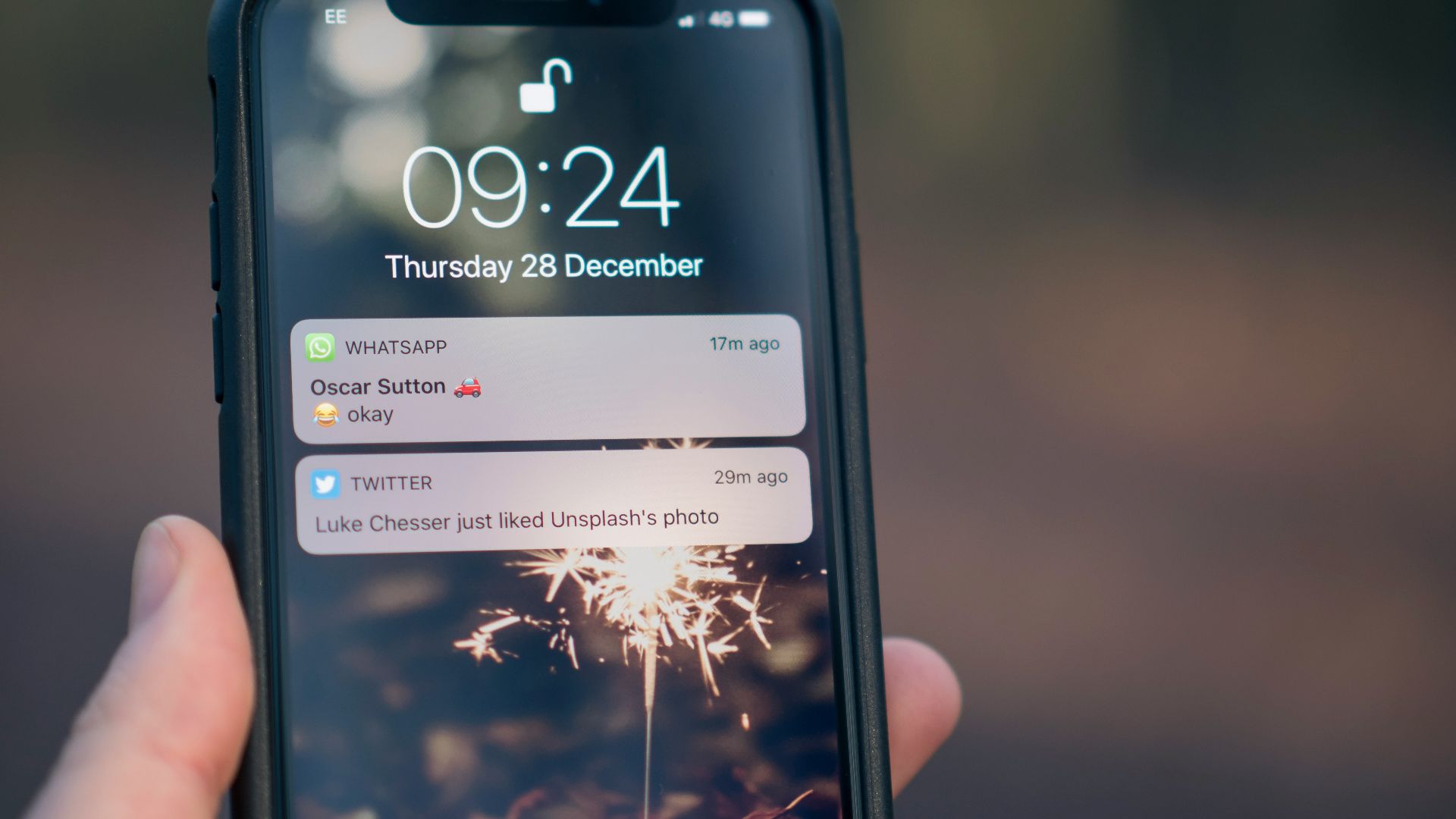 person holding phone