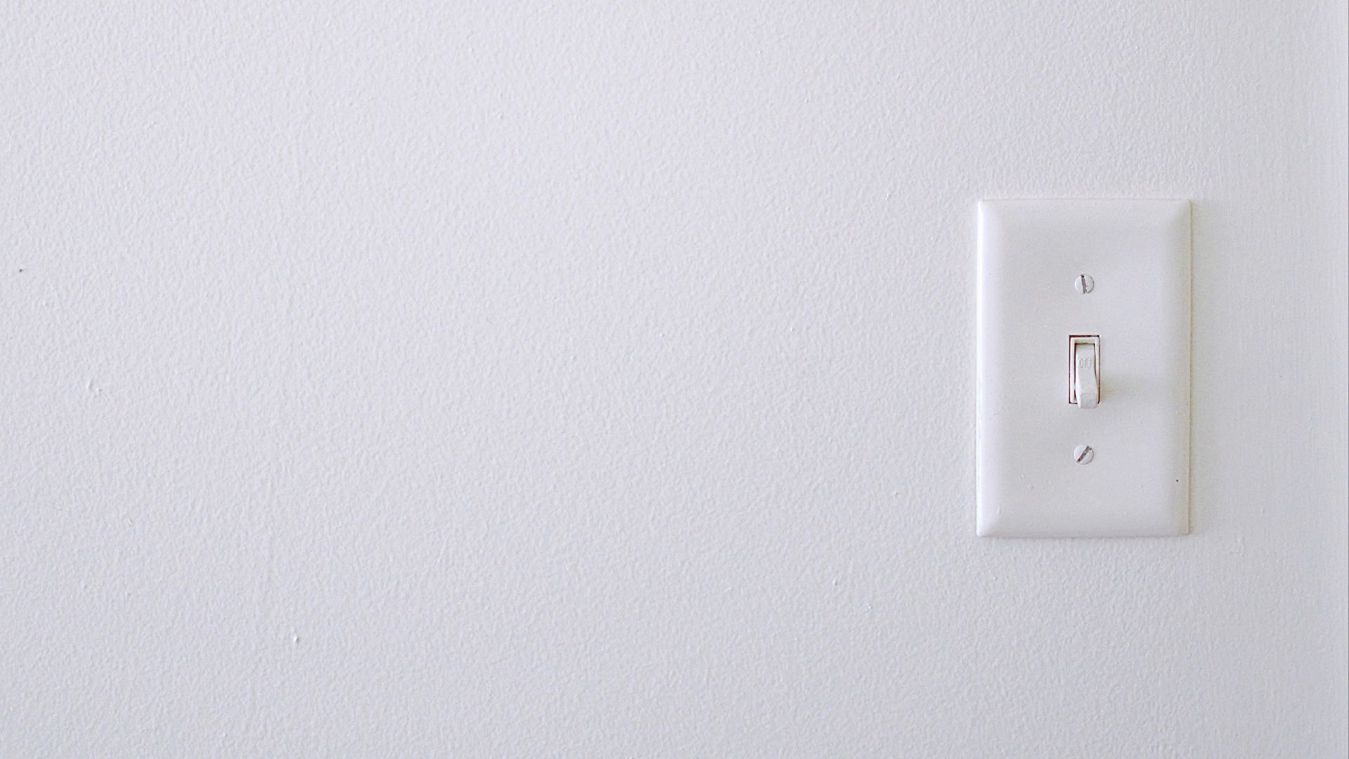 white wall switch