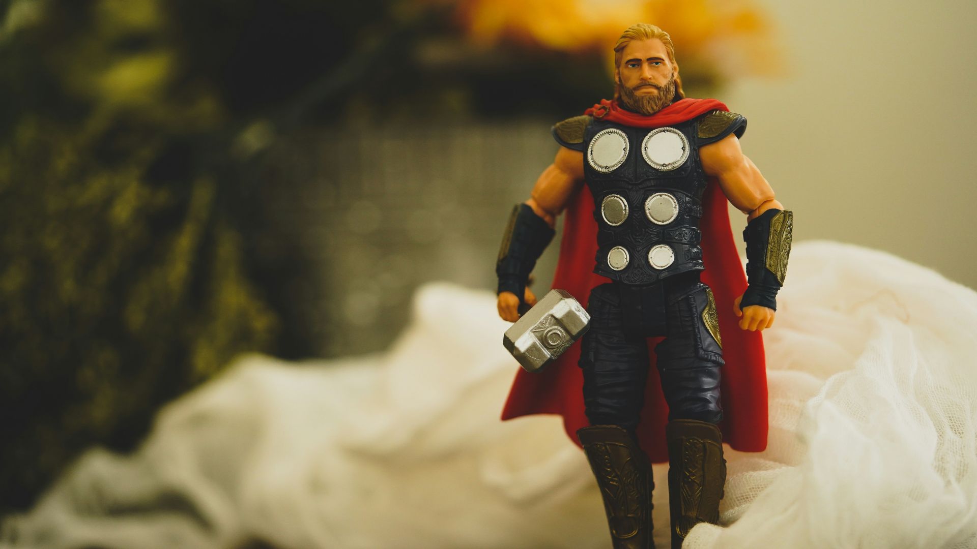 lego minifig on brown wooden table