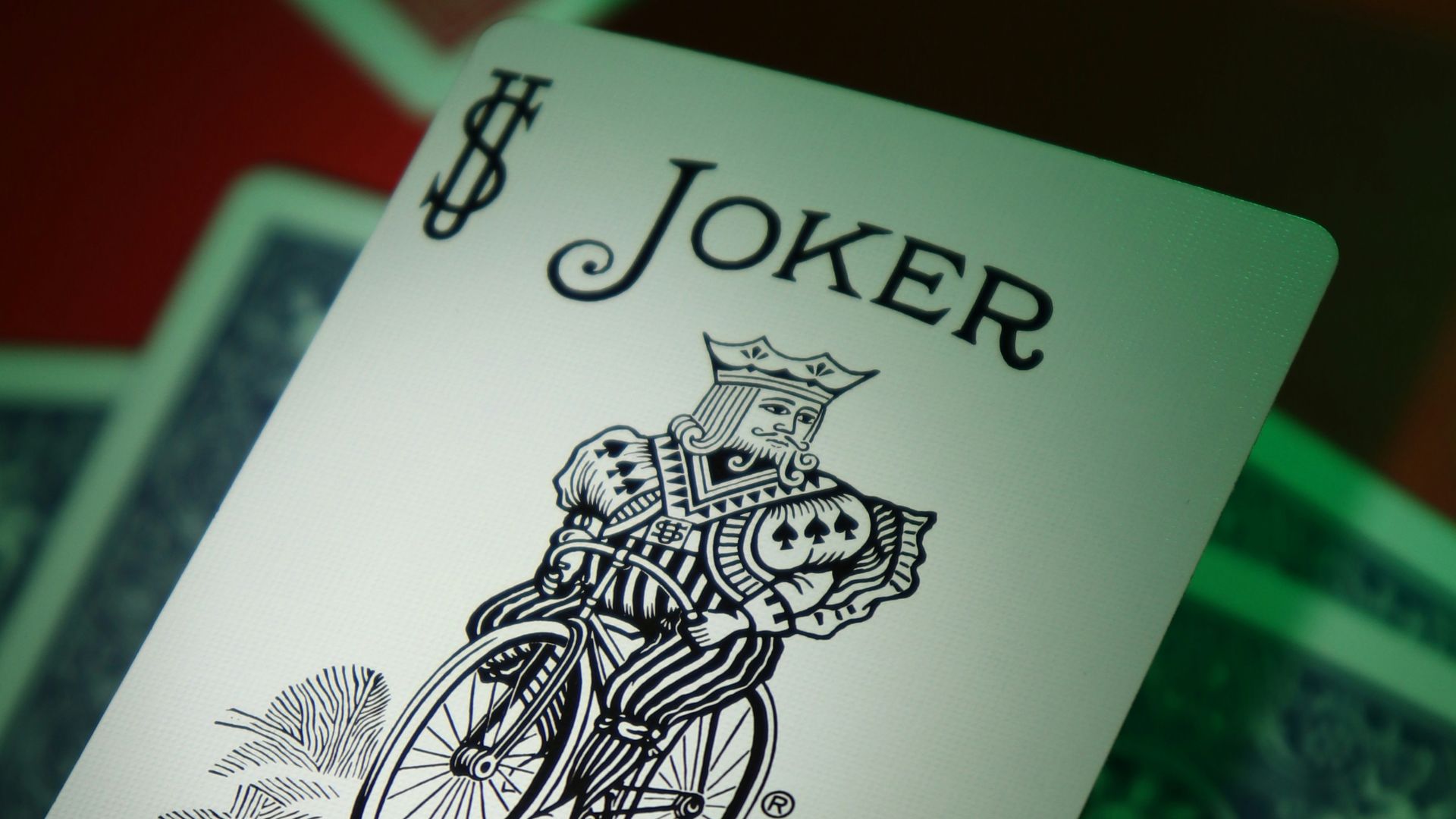 joker playing card on playing cards
