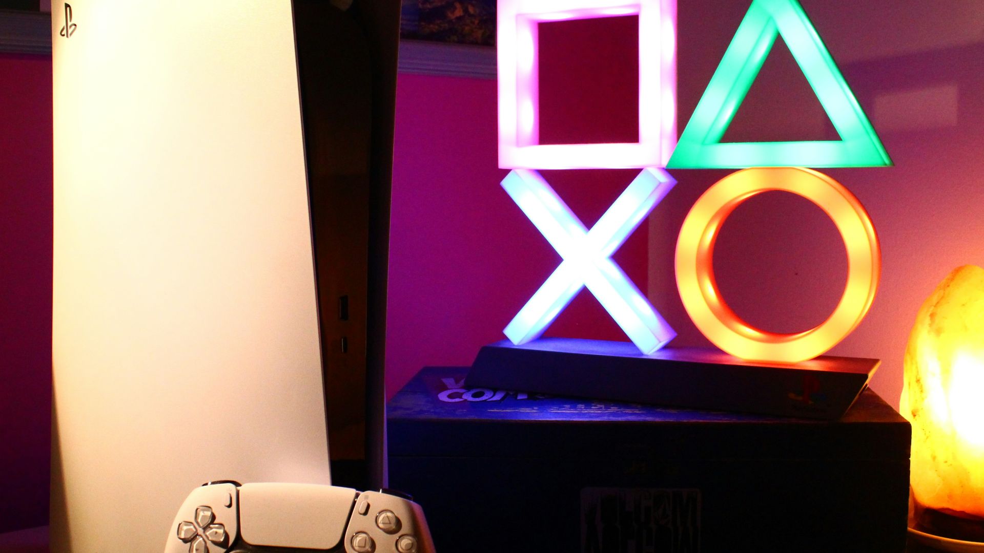 a video game console sitting on top of a table