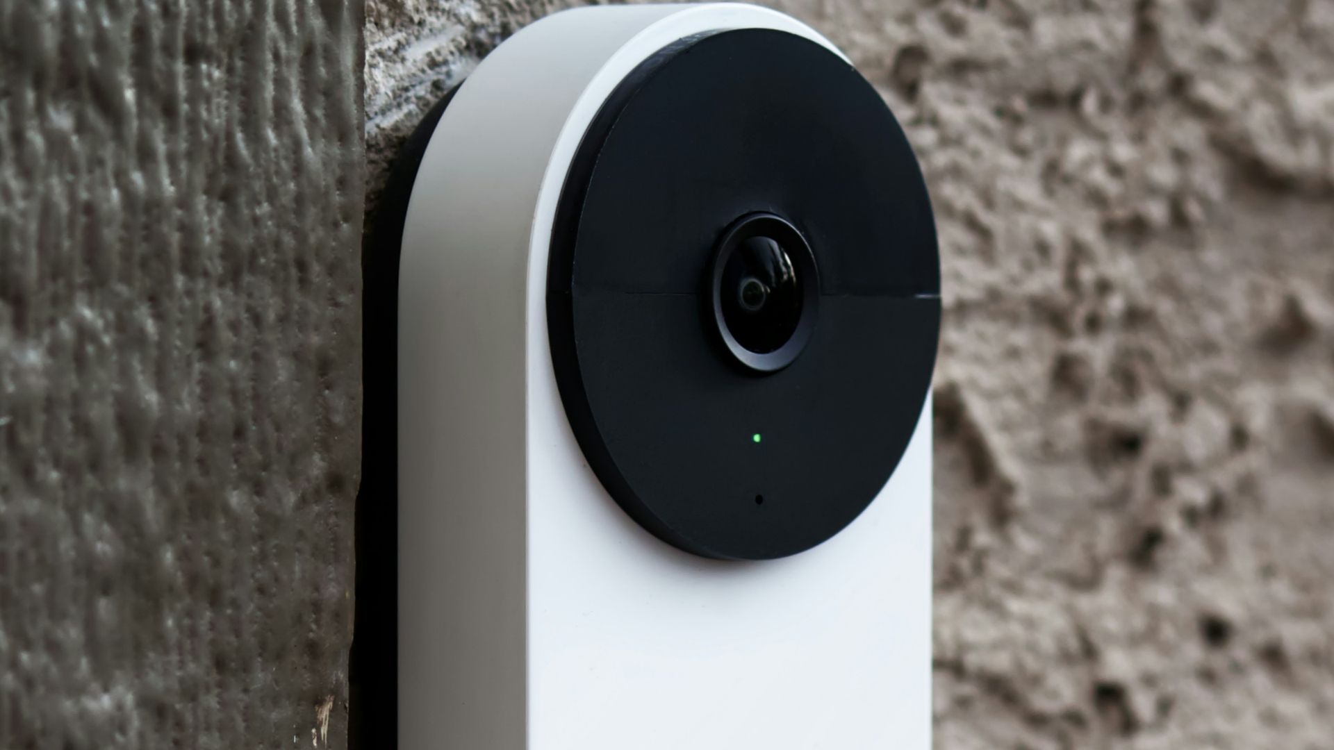 a camera mounted to the side of a wall