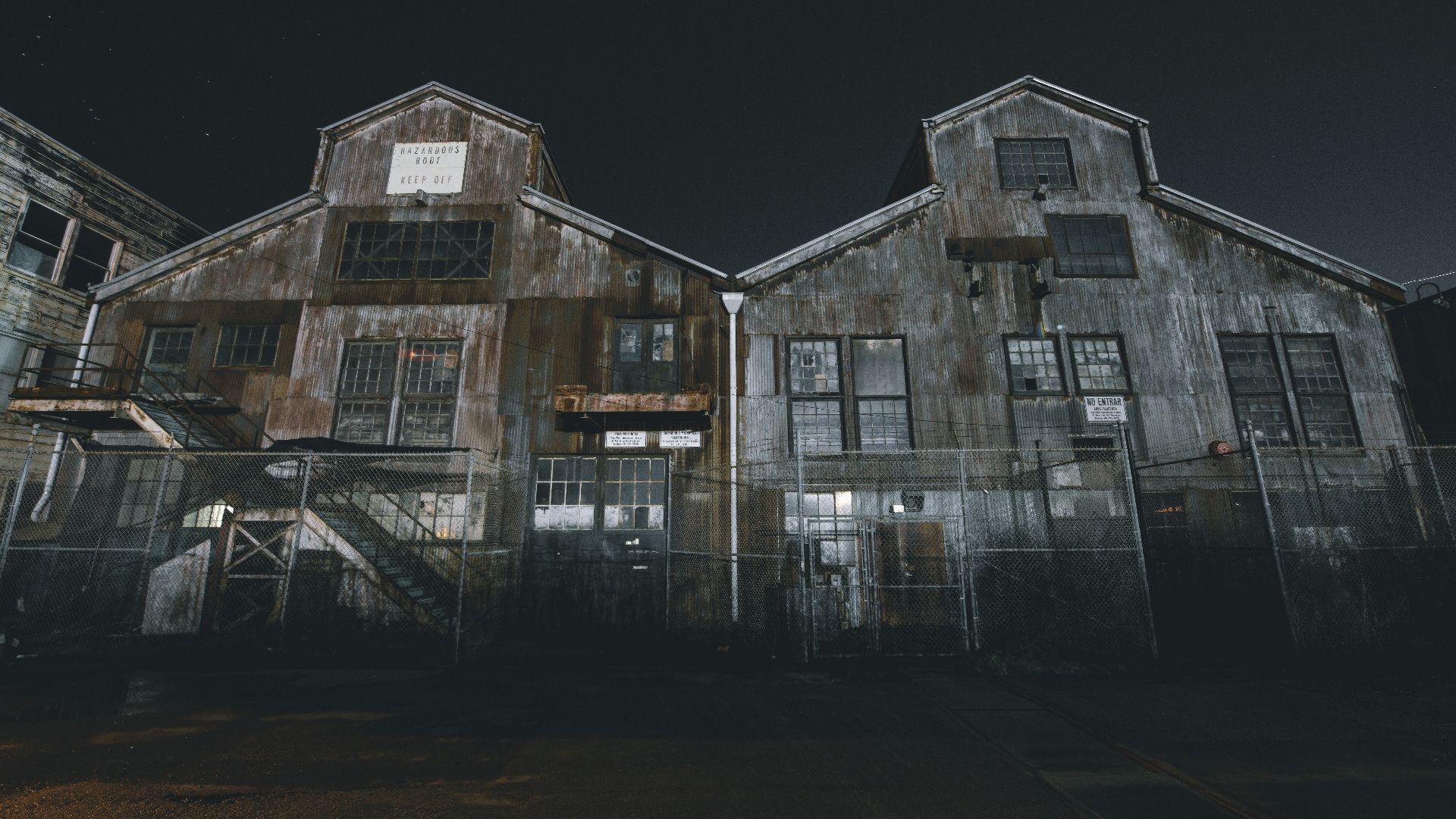 two barnyard at night