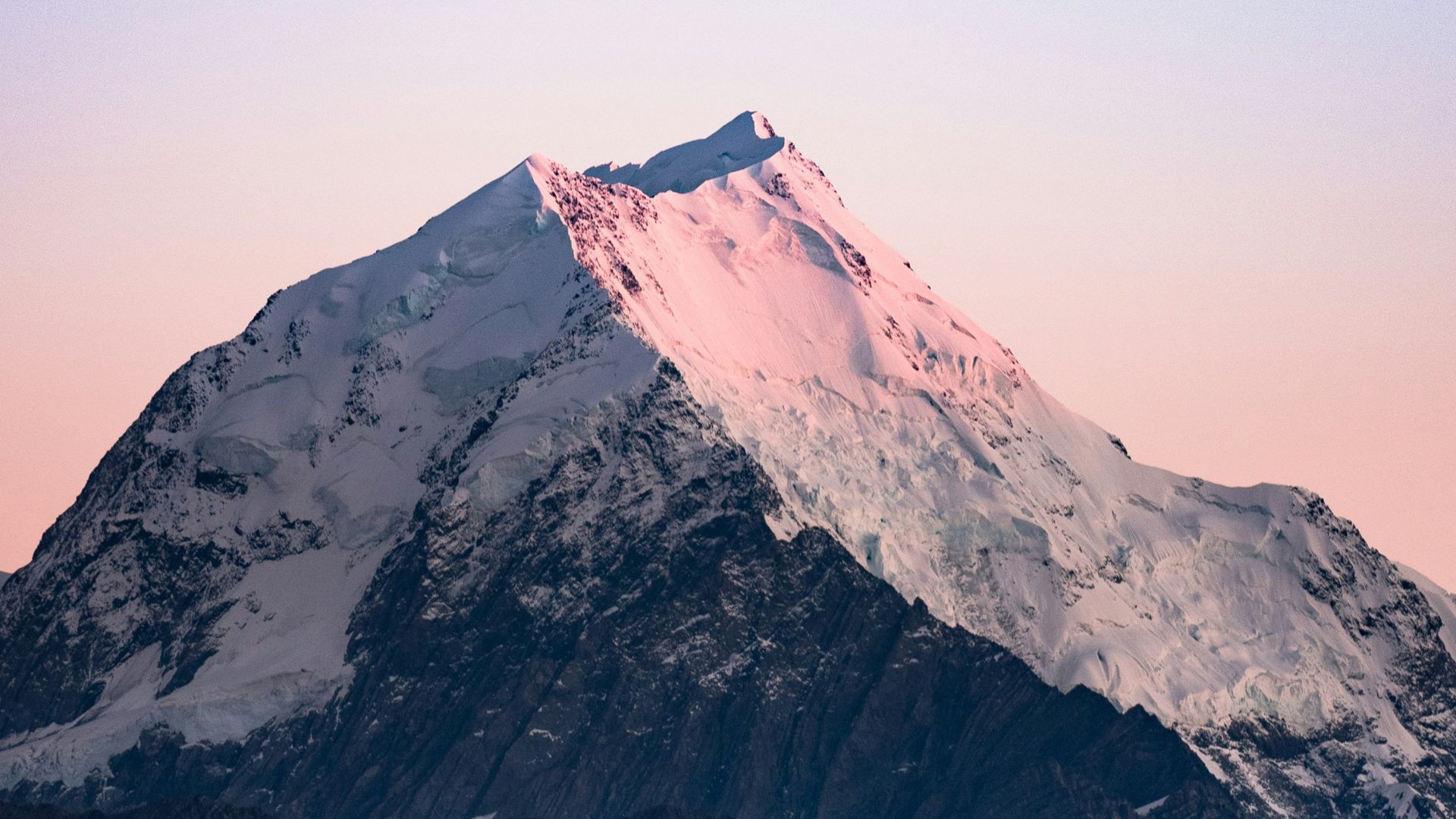 ice-capped mountain at daytime