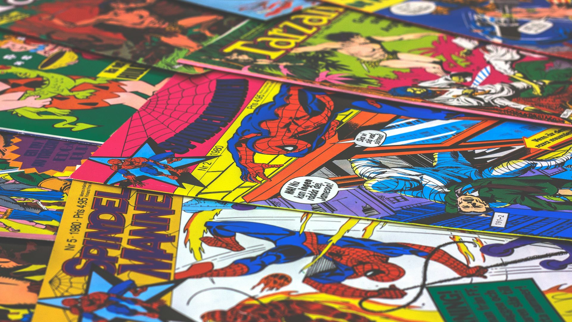 blue yellow and red abstract painting