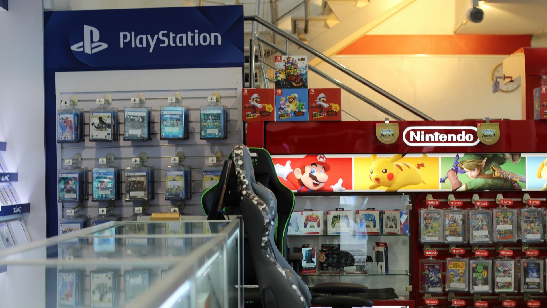 a store with a vending machine