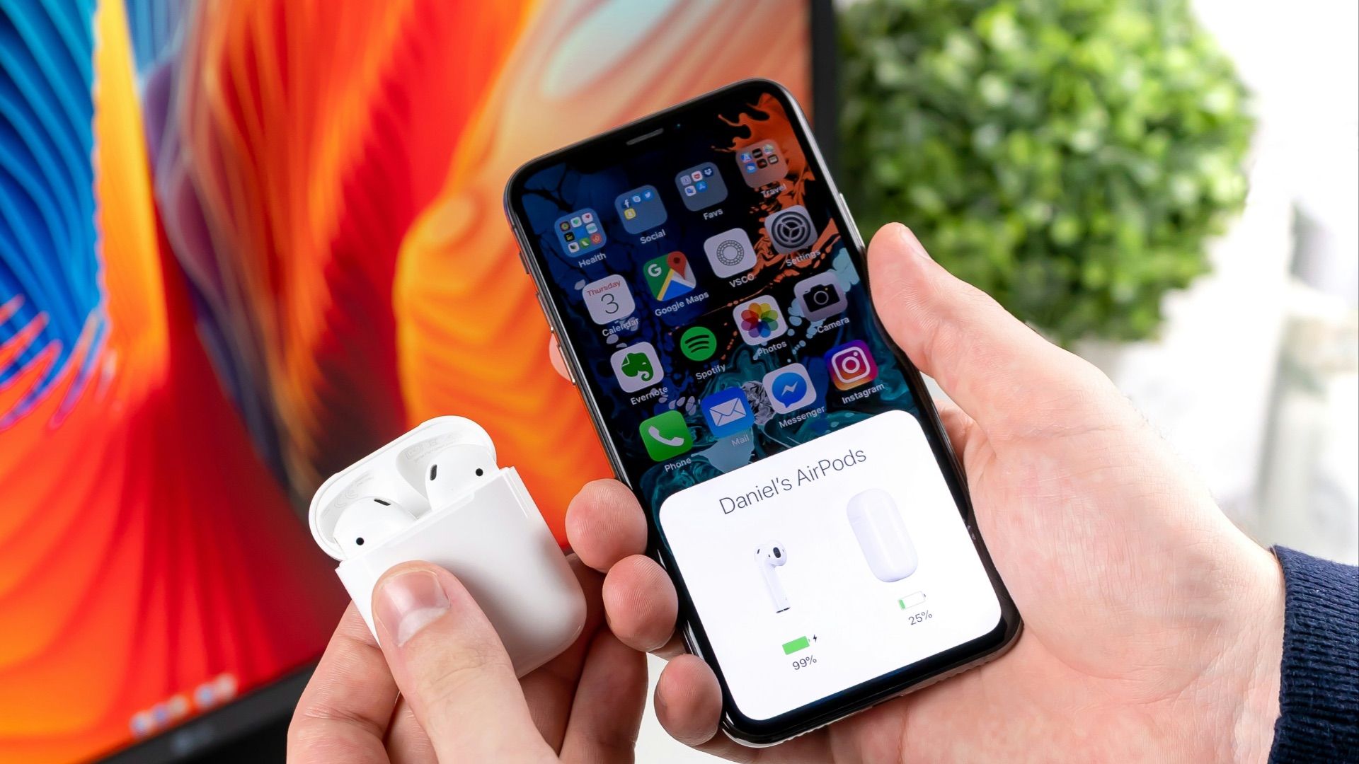 Apple AirPods in charging case