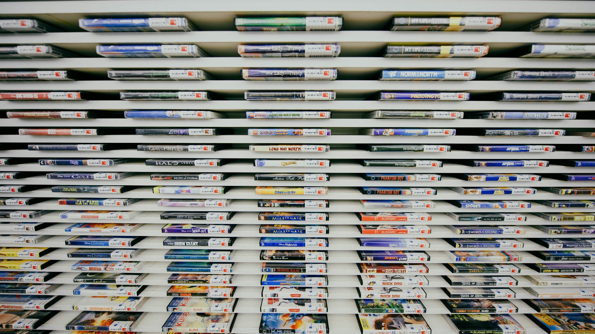 game case collection on shelf