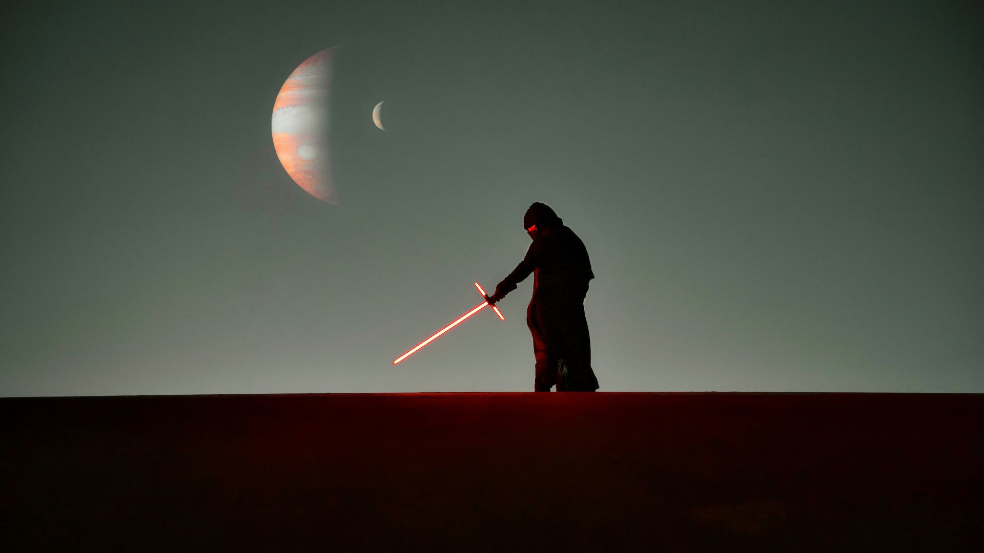 a man that is standing in the dark