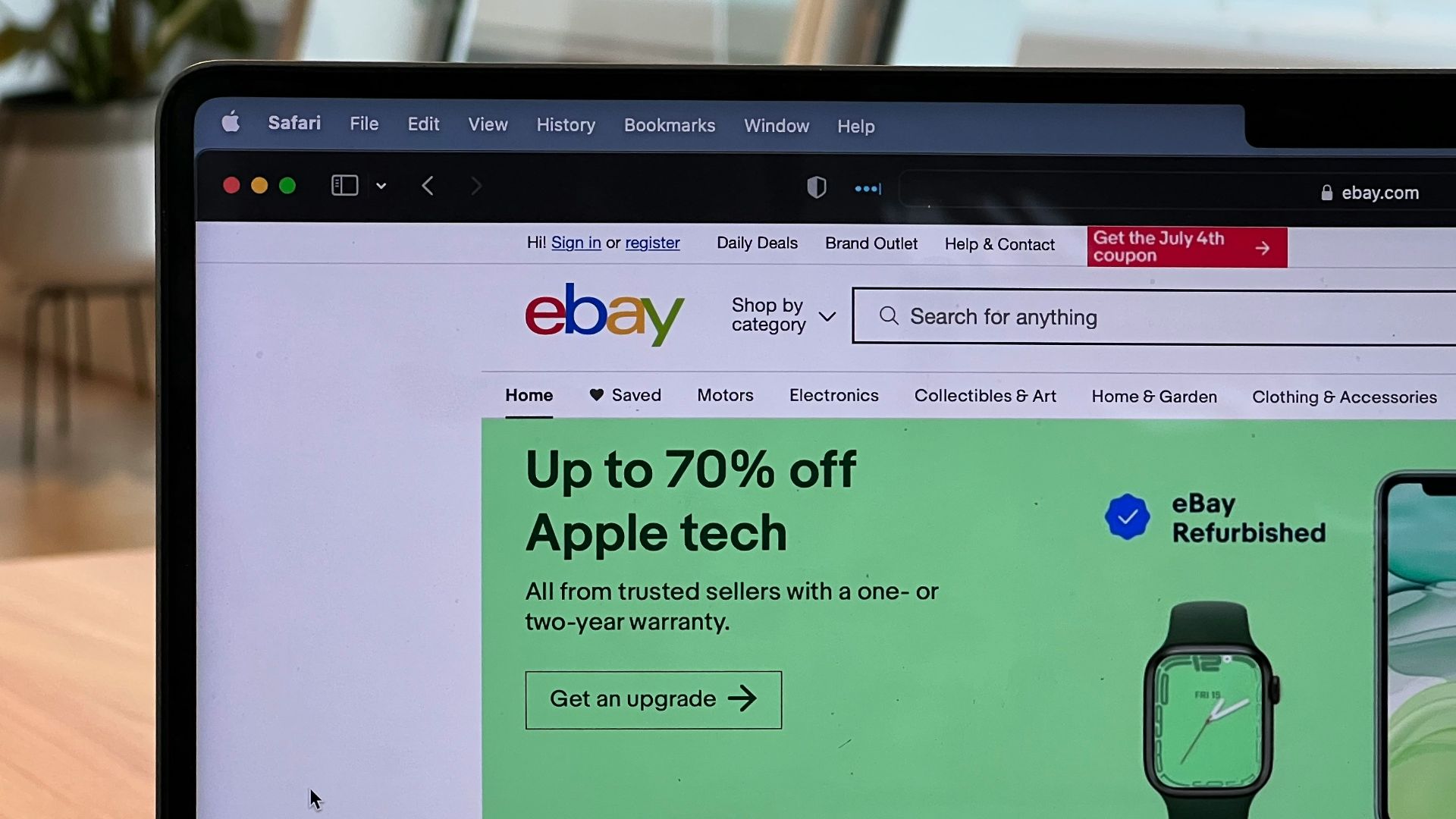 a screen with a message on it