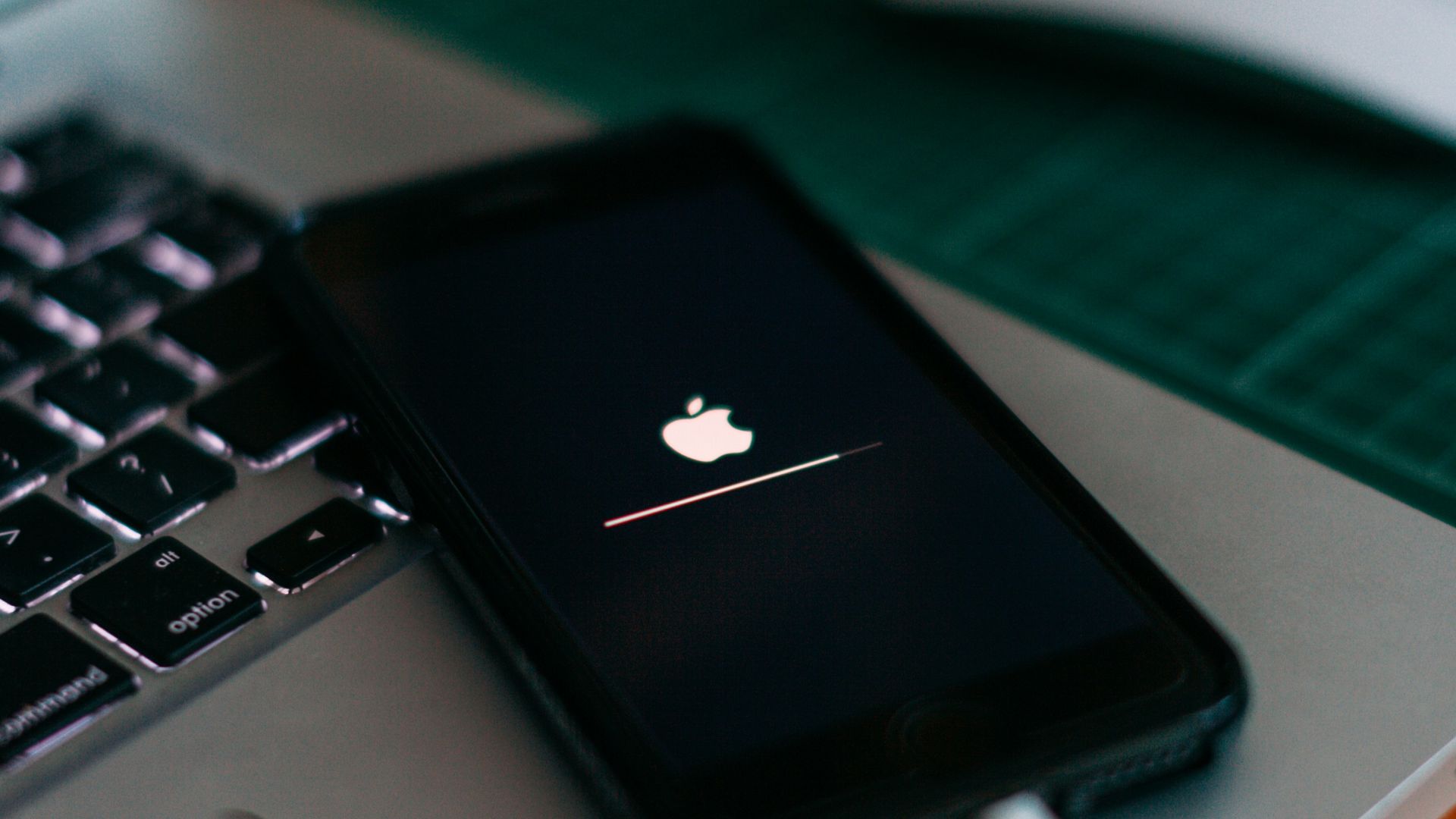 iPhone charging on MacBook