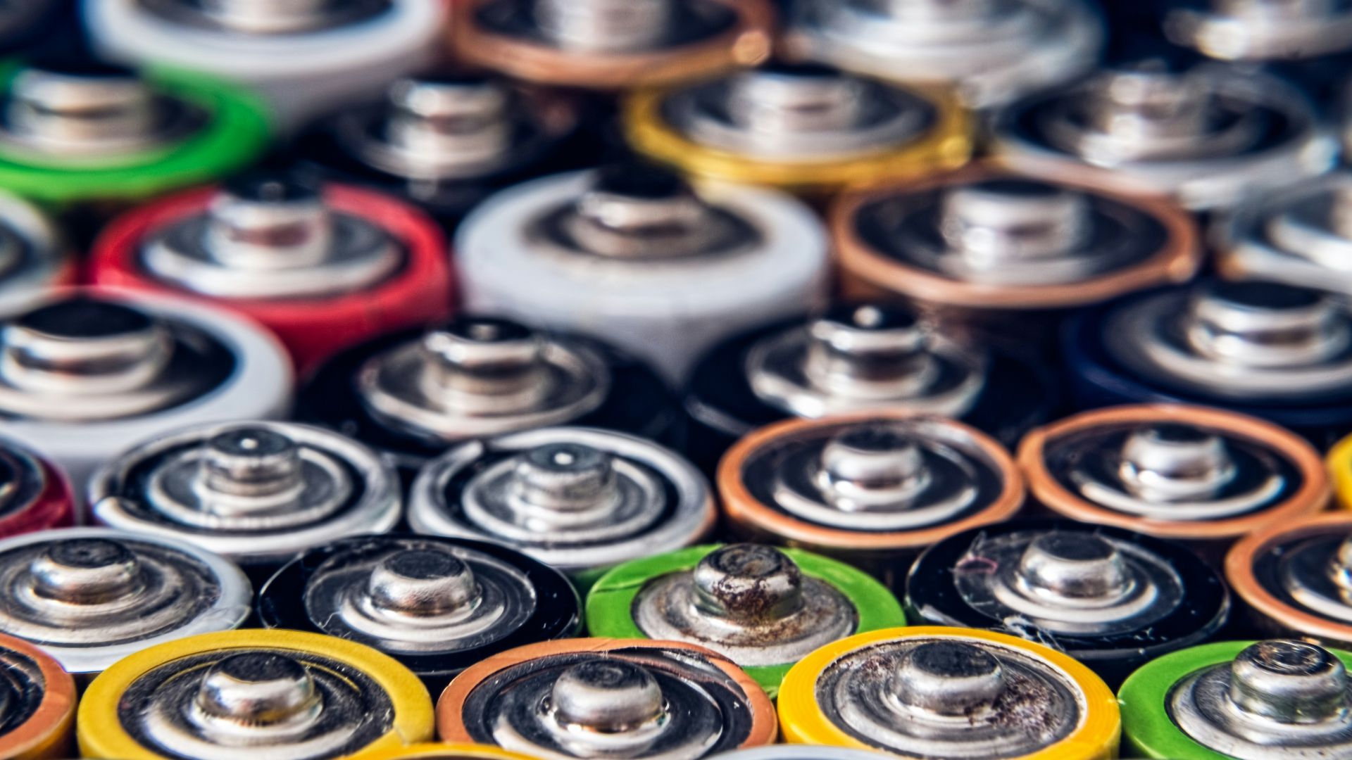 brown green and blue round buttons