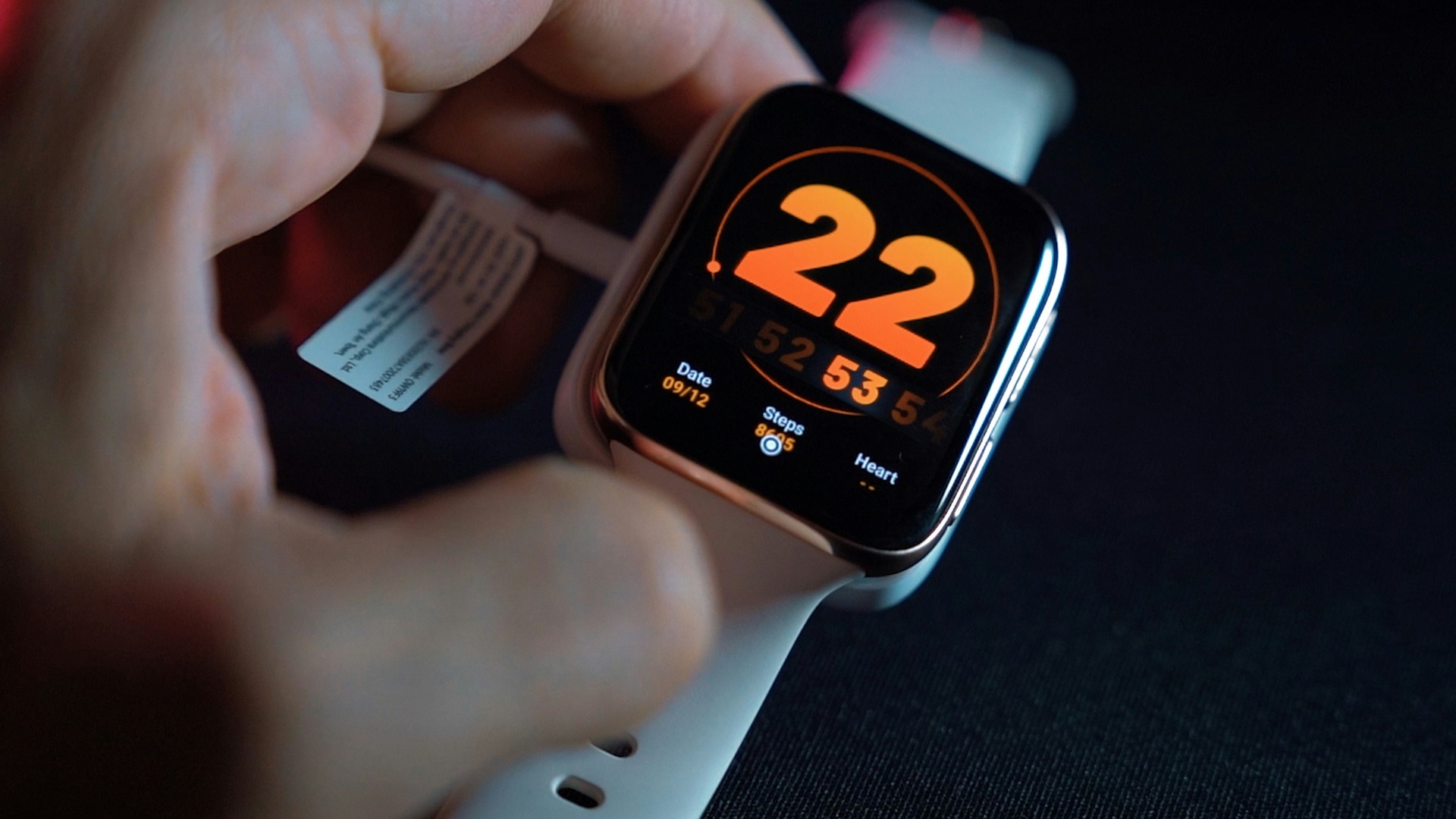 silver aluminum case apple watch with white sport band