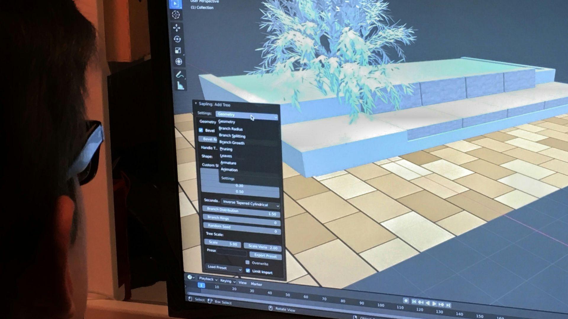 a person is looking at a computer screen