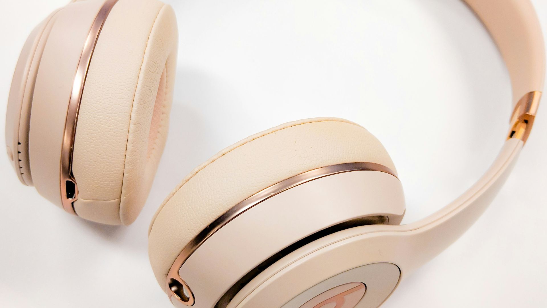 gold Beats wireless headphones
