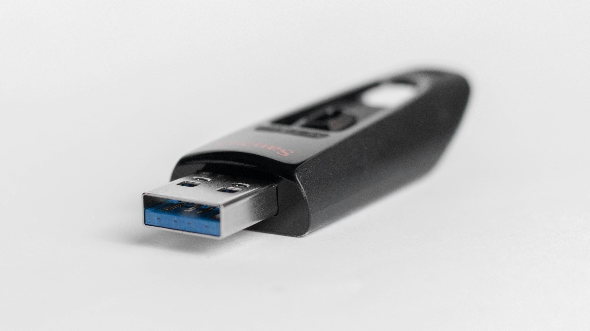 black thumb drive