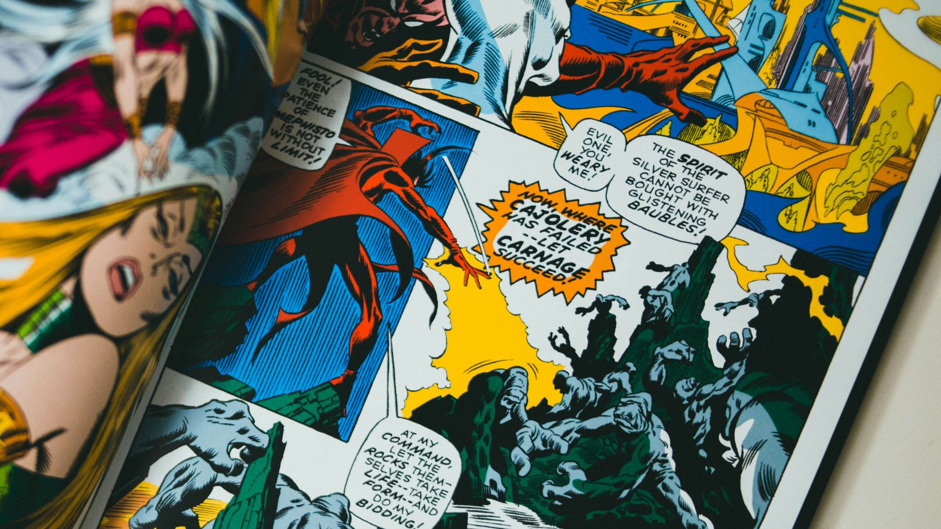 comic strip on white paper