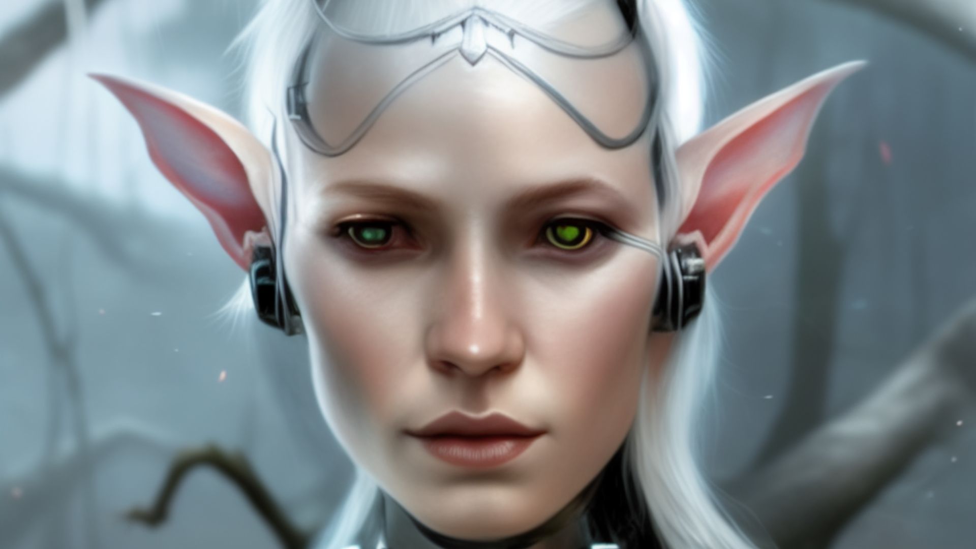 File:Cyborg elf, science fantasy, Stable Diffusion AI art.png