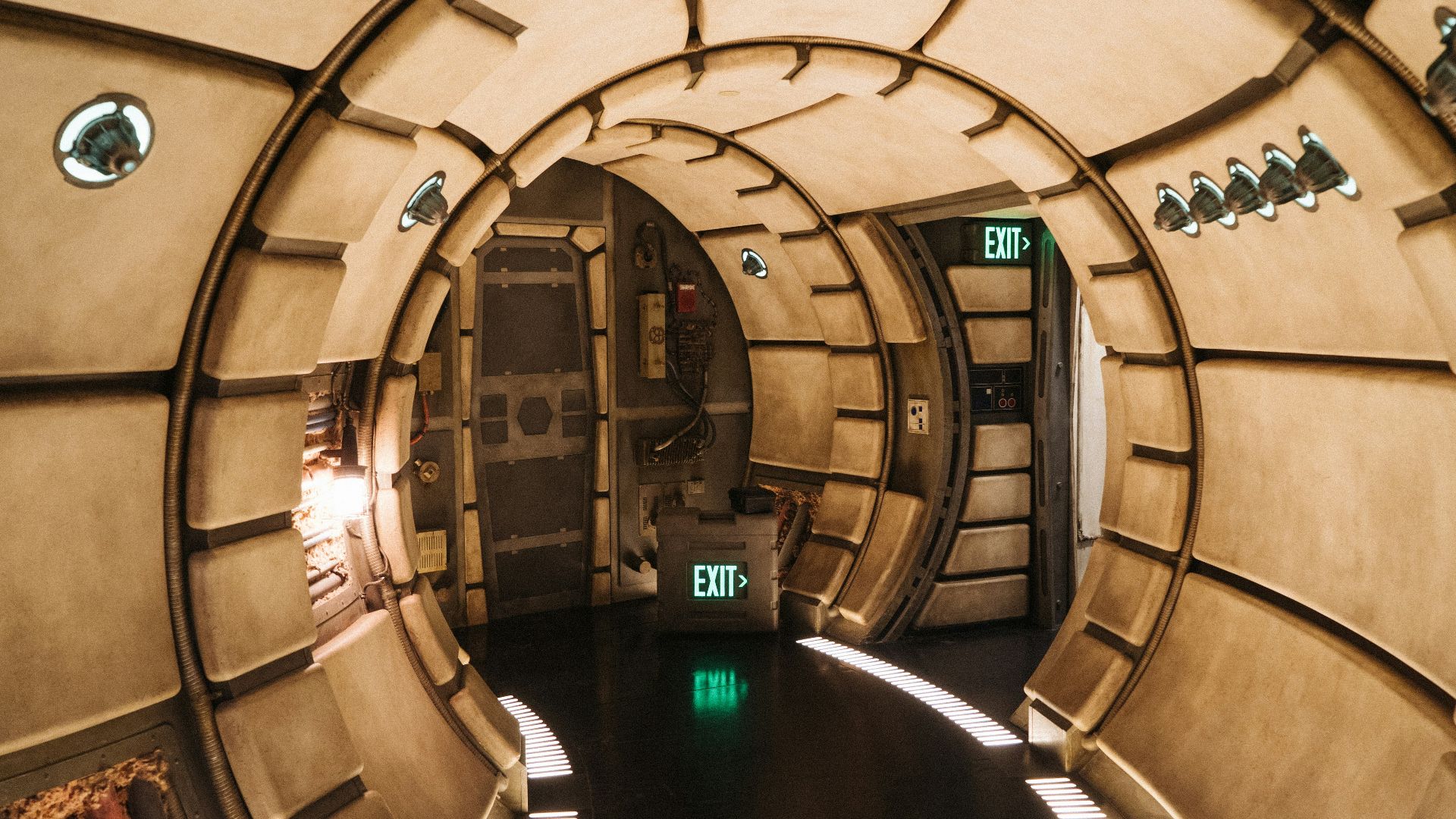 brown wooden framed glass door