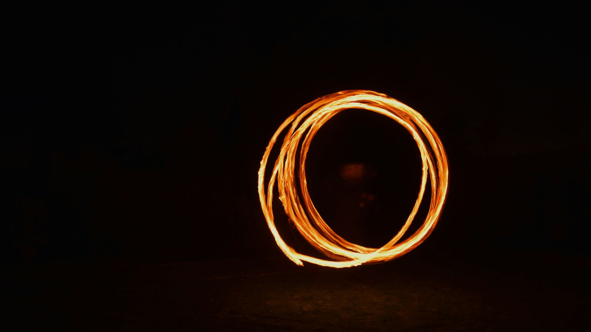 timelapse photography of fire dancing