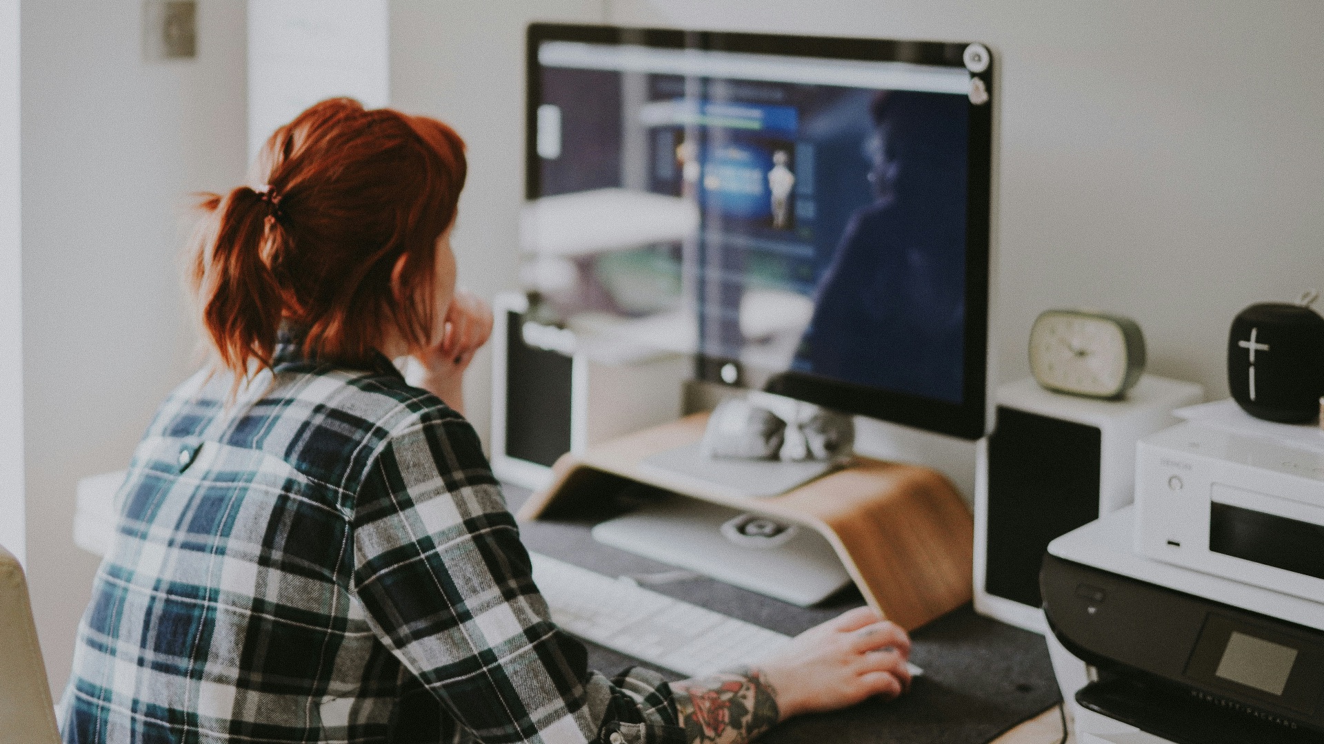woman browsing on the internet
