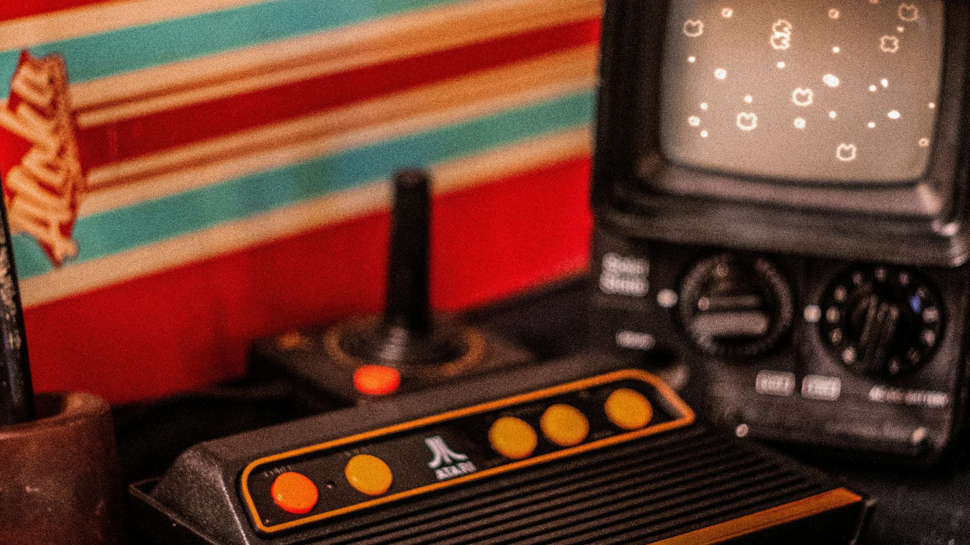 black and yellow electronic device