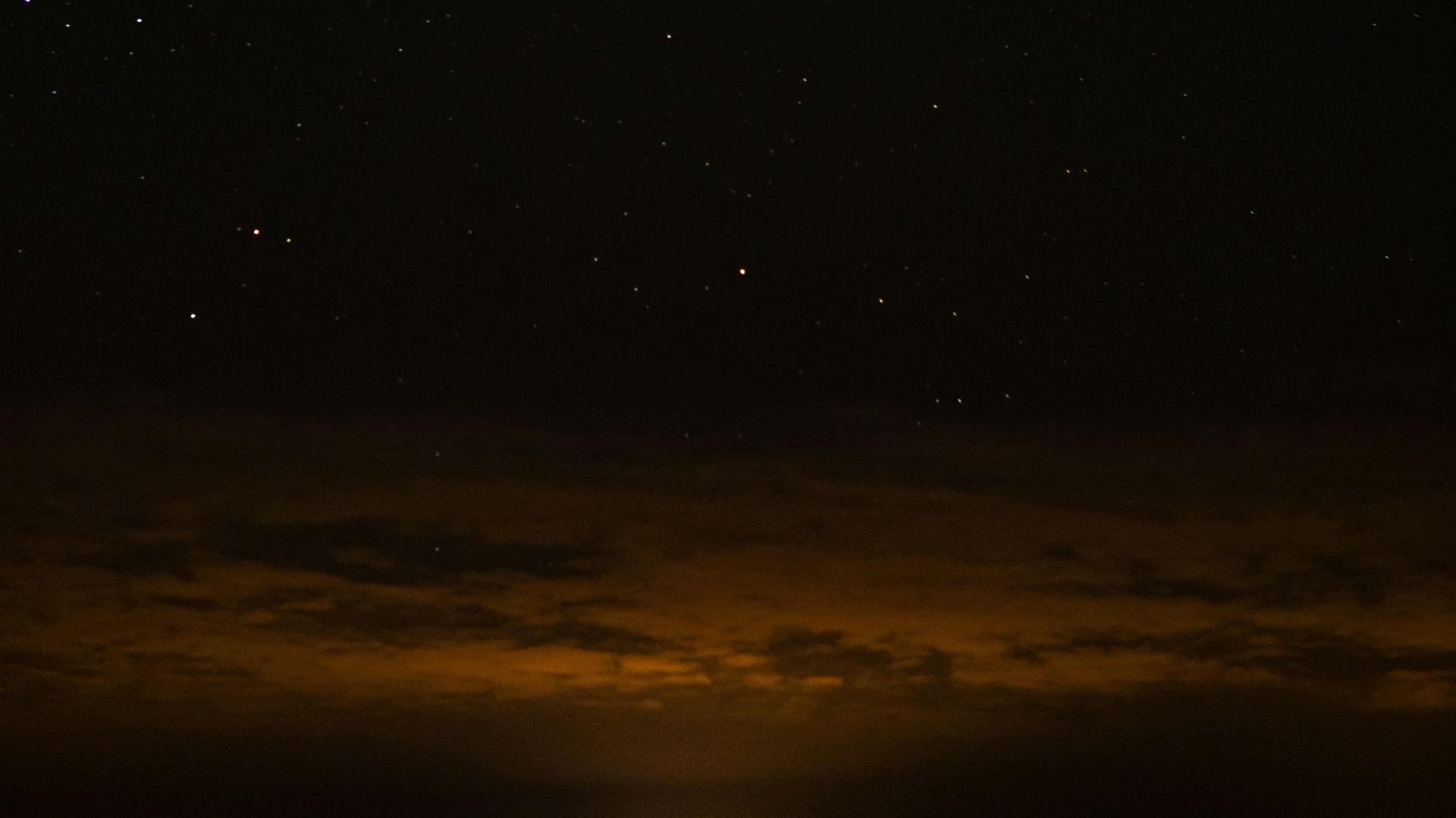 black and white starry night