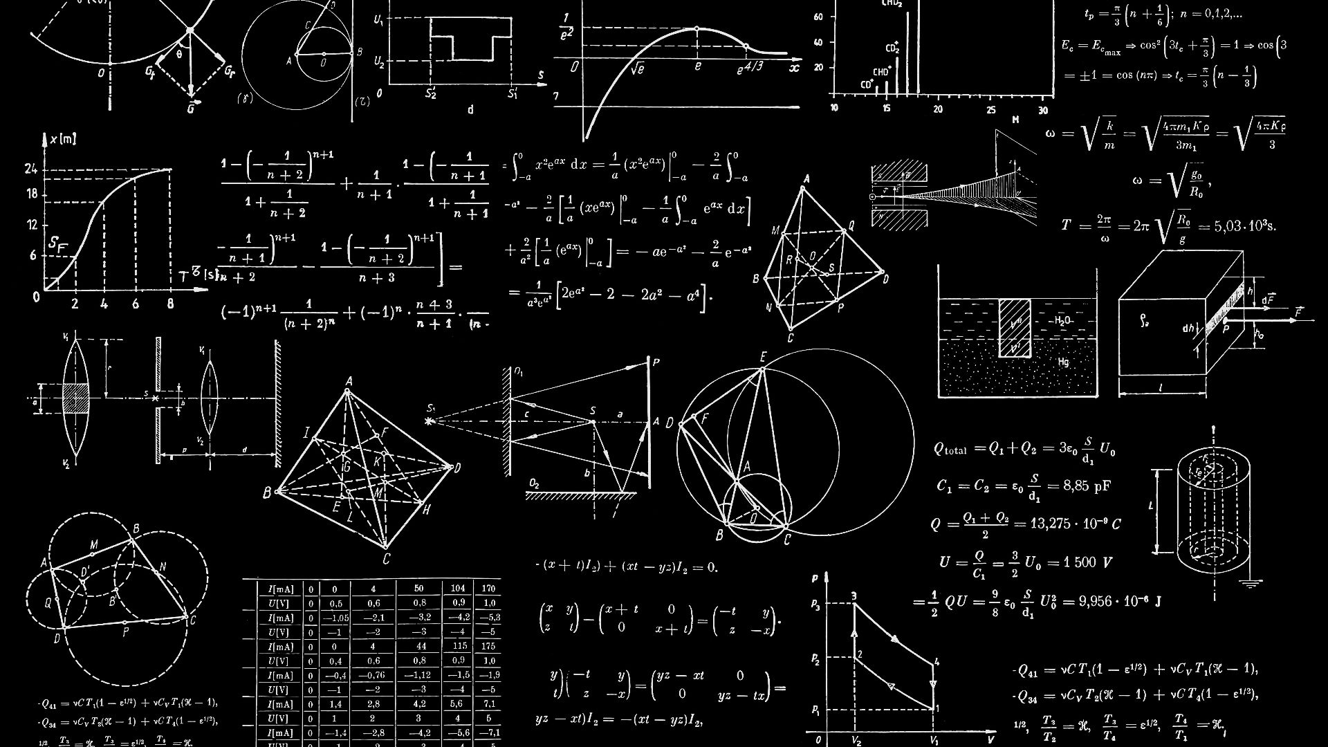 a blackboard with a bunch of diagrams on it