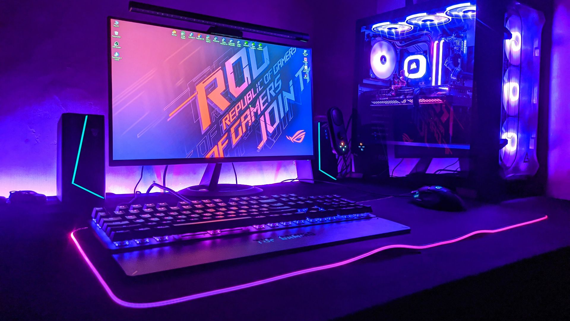 a desktop computer sitting on top of a desk