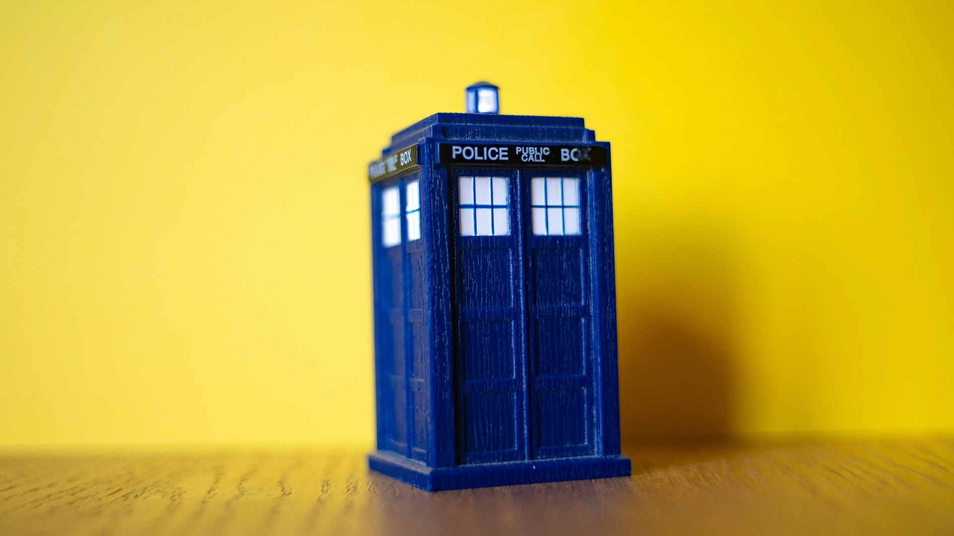 a blue box with a light on top