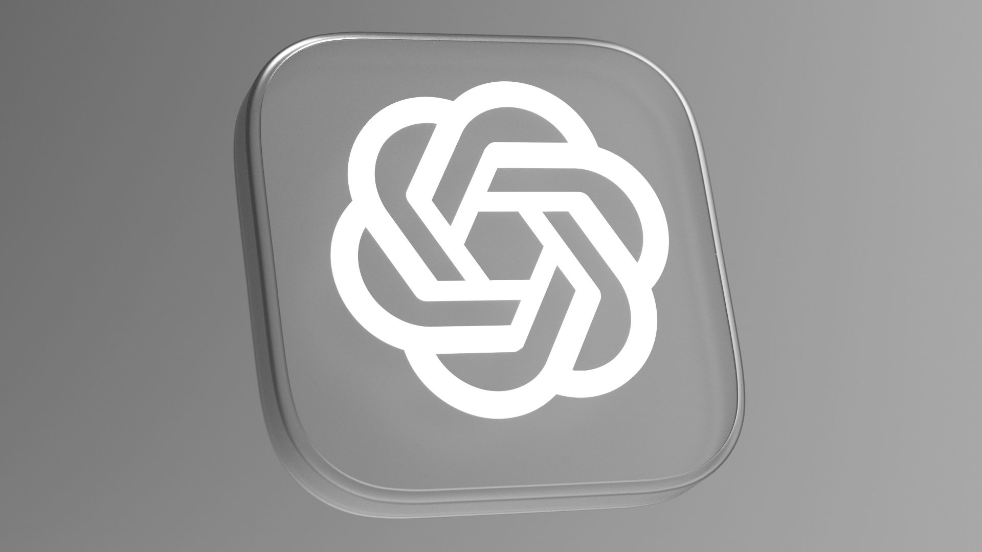 A white square with a knot on it