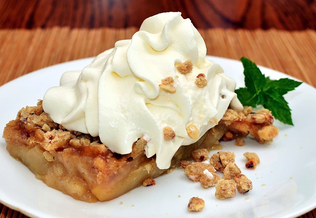 01 Mmm... Apple Crisp With Whipped Cream