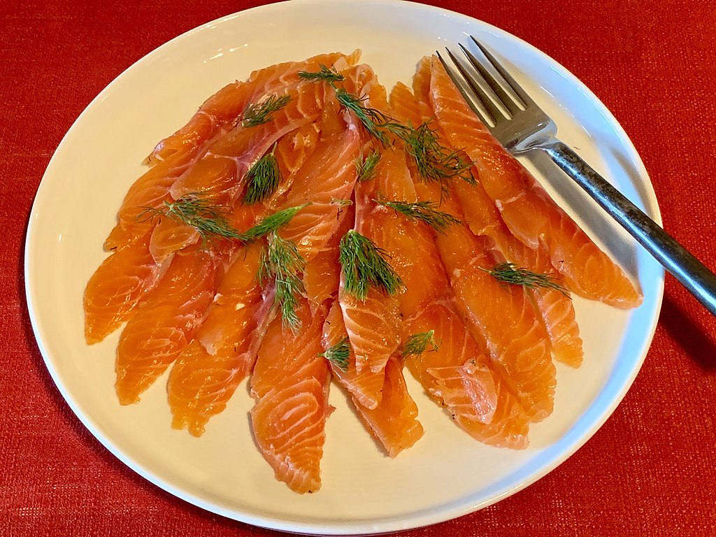 Christmas Eve Dinner Of Christmas Food - Gravlax