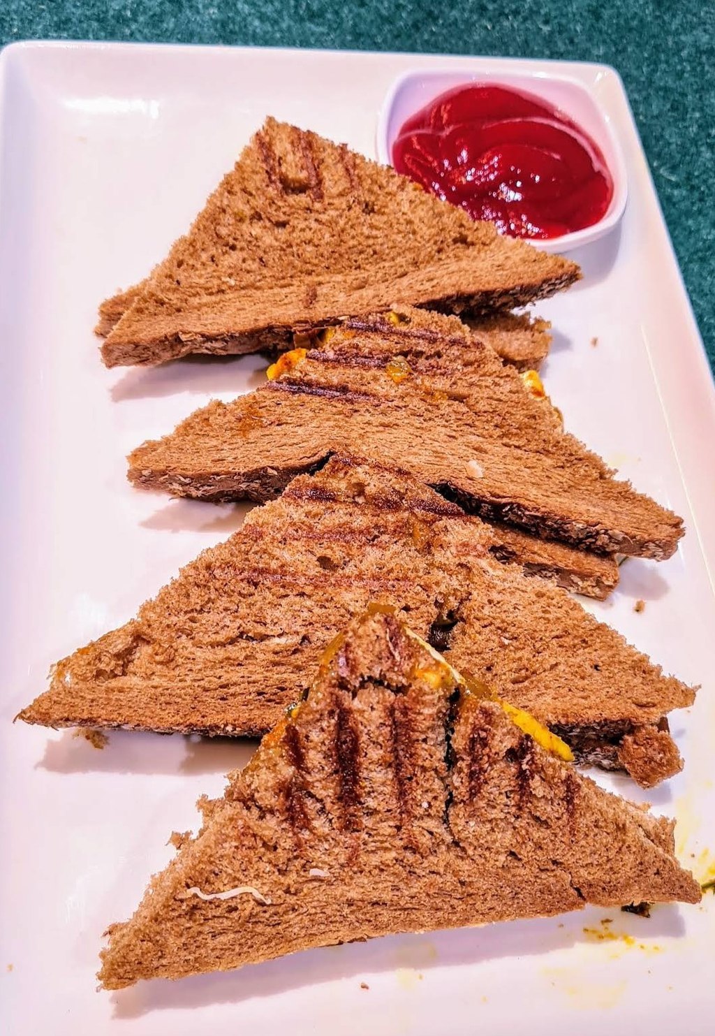 Paneer Tikka Snadwich - Wagh Bakri Tea Lounge, Vadodara - 06