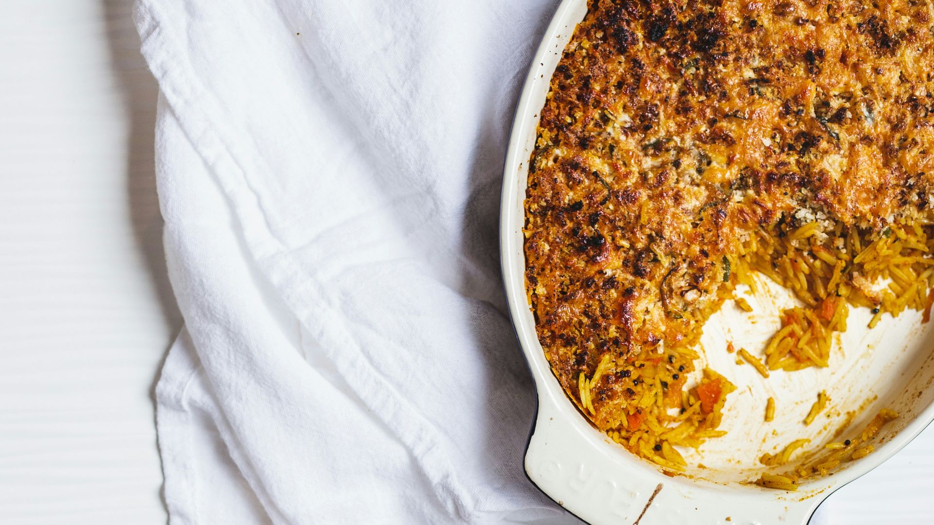 dish on round black ceramic plate